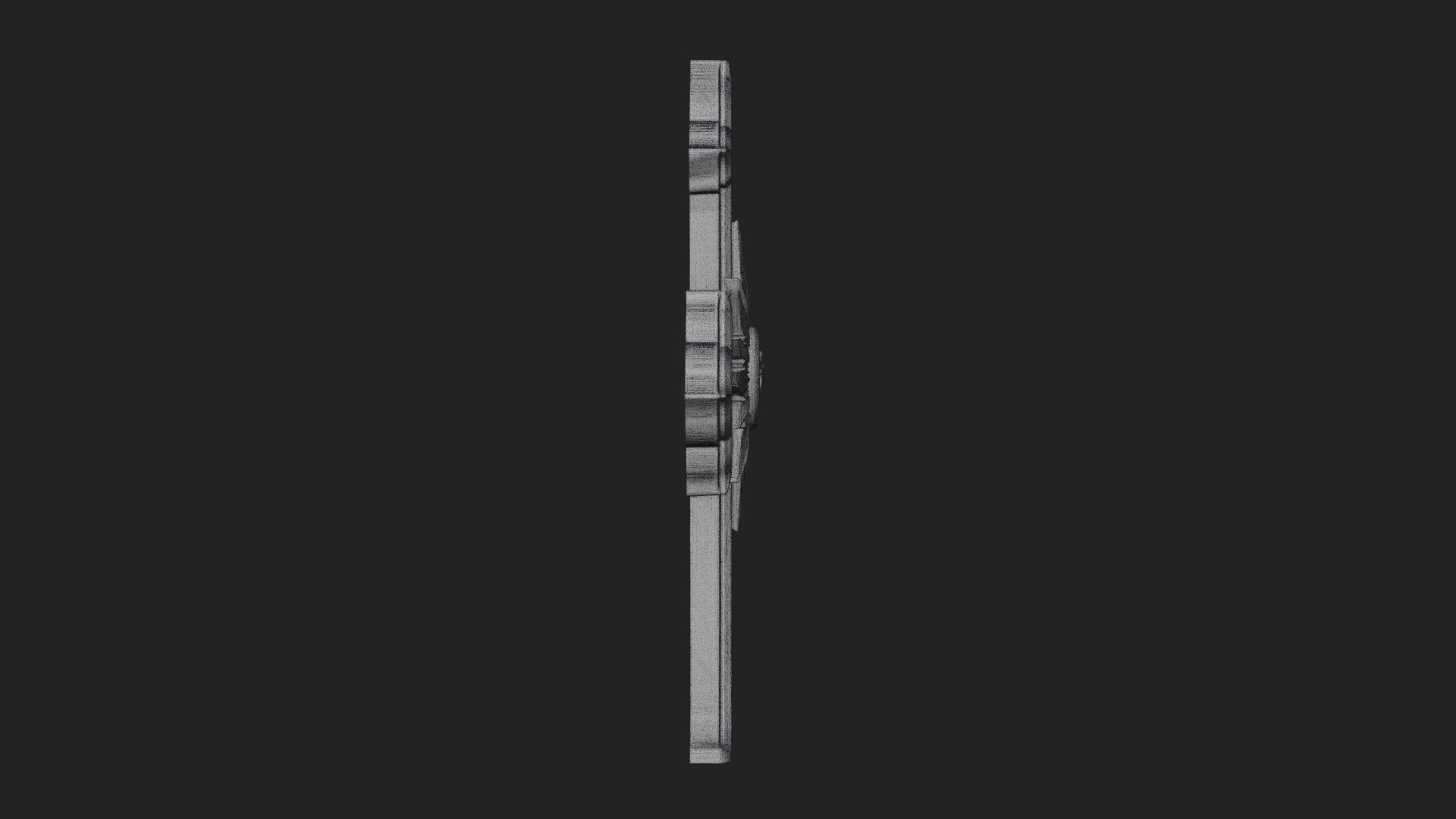 Carved Relief Wall Cross Design 204 3D Print Model 3D Model