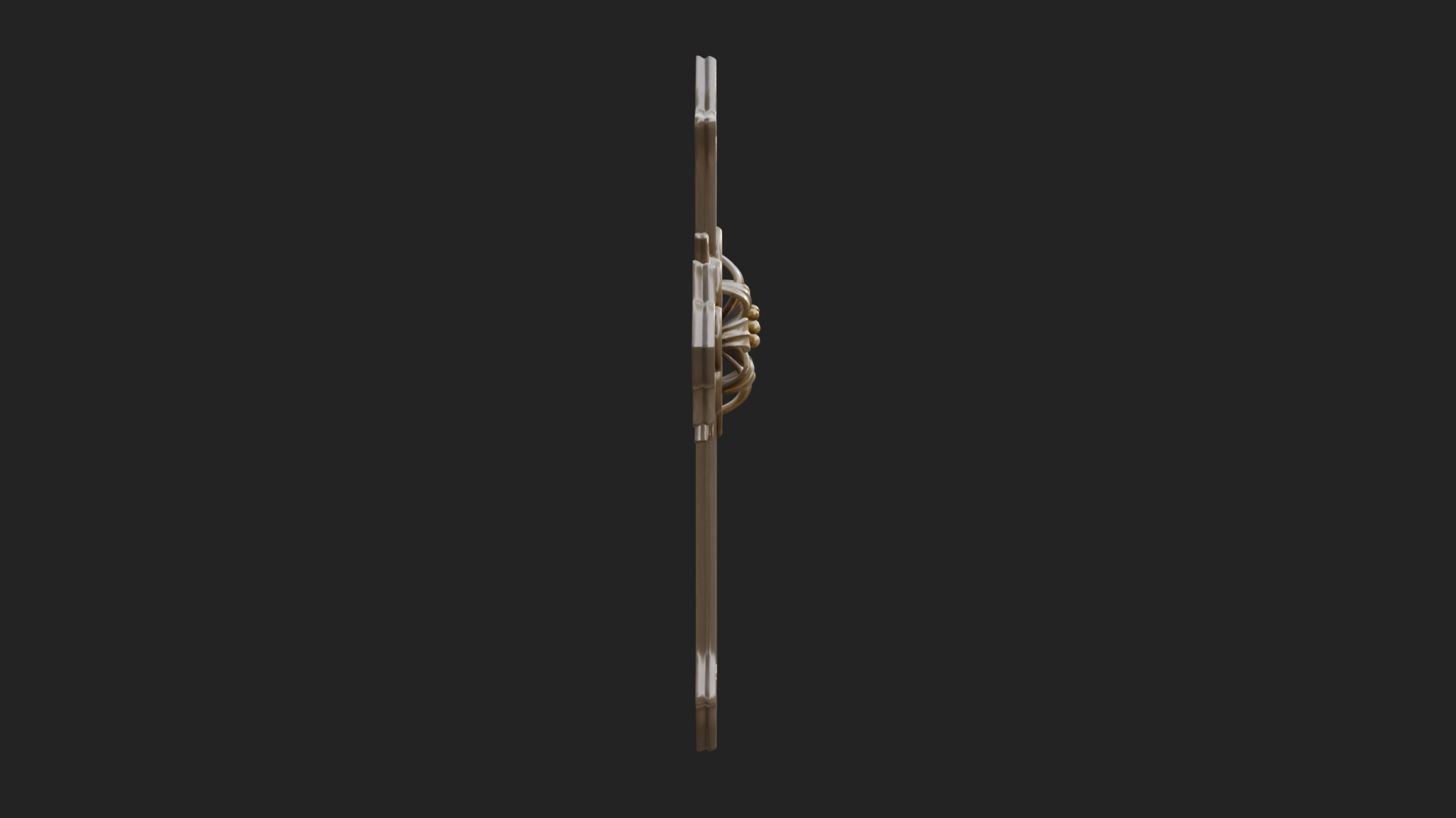 Carved Relief Wall Cross Design 206 3D Print Model 3D Model