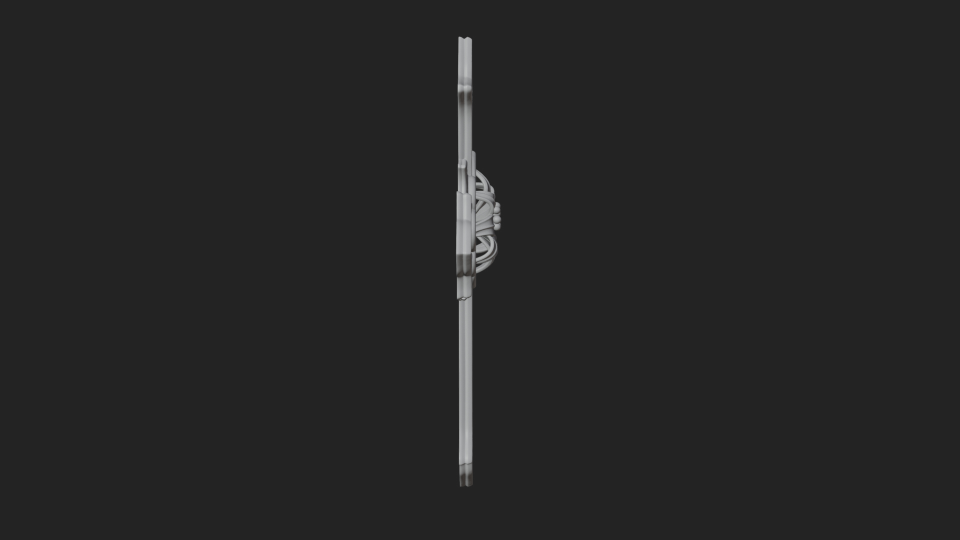 Carved Relief Wall Cross Design 206 3D Print Model 3D Model