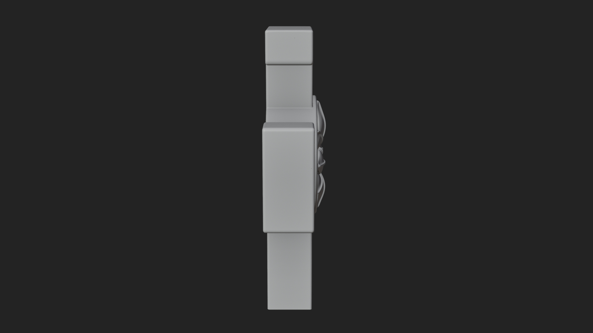 Carved Relief Wall Cross Design 207 3D Print Model 3D Model
