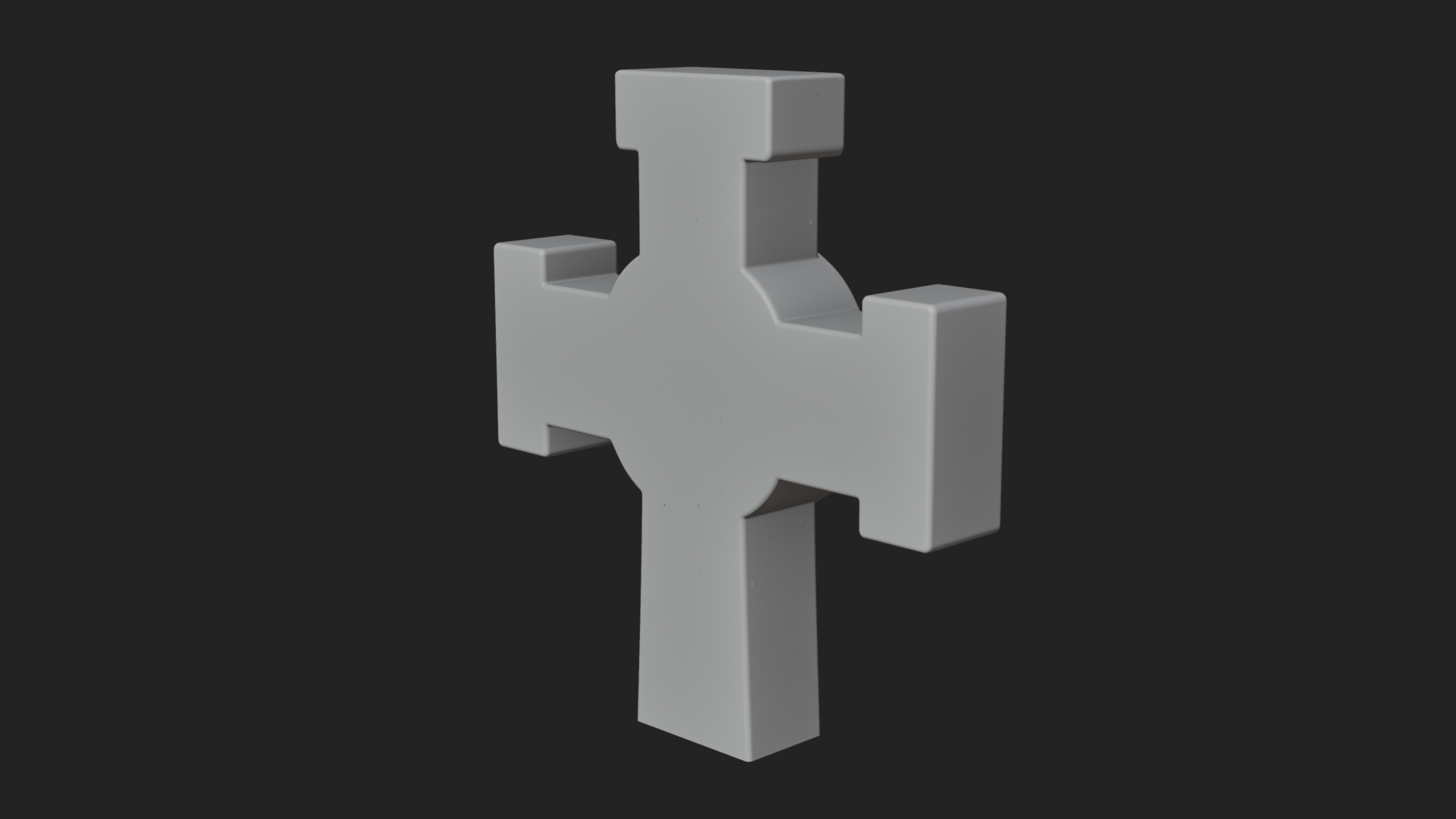 Carved Relief Wall Cross Design 207 3D Print Model 3D Model