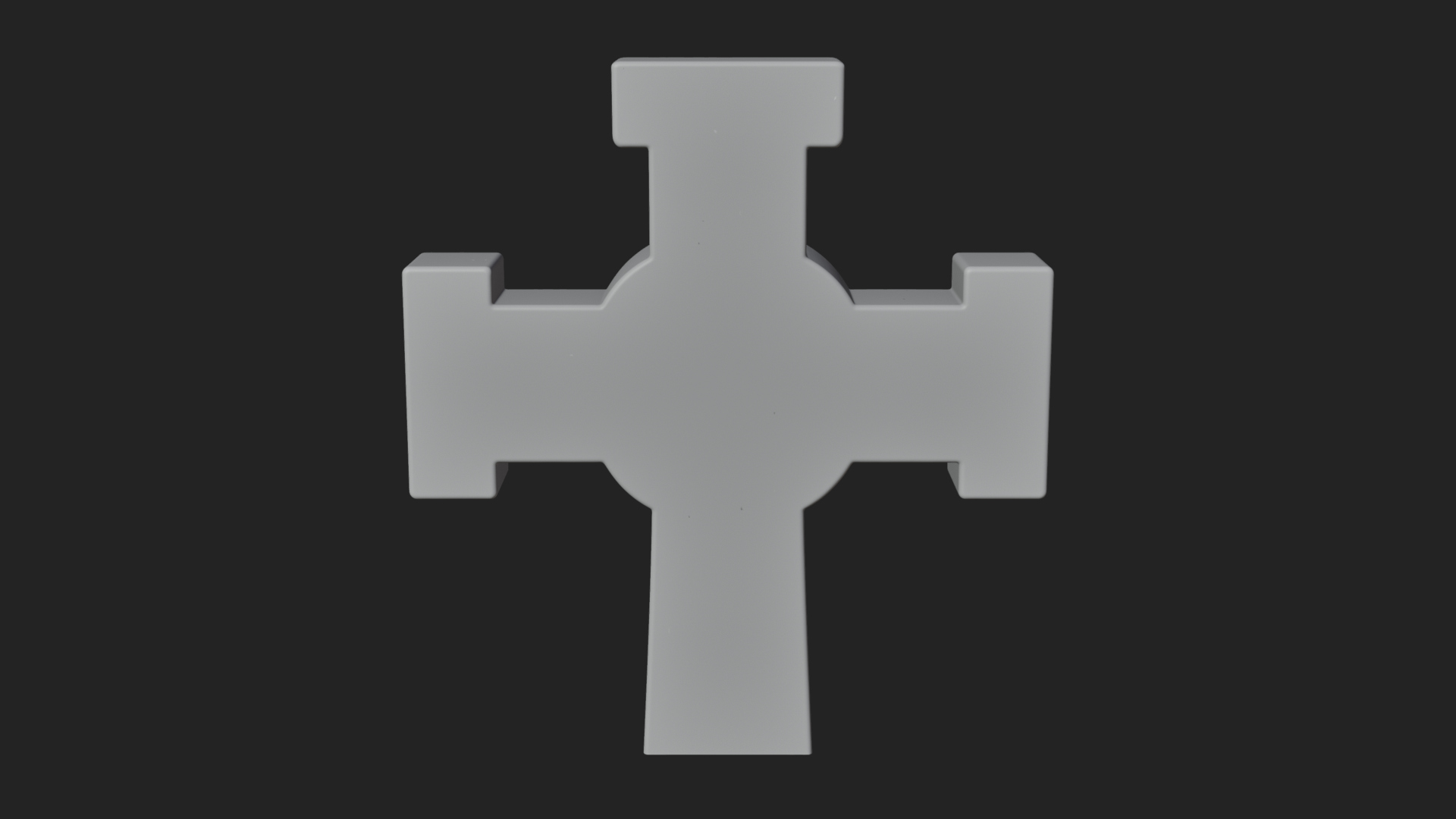 Carved Relief Wall Cross Design 207 3D Print Model 3D Model