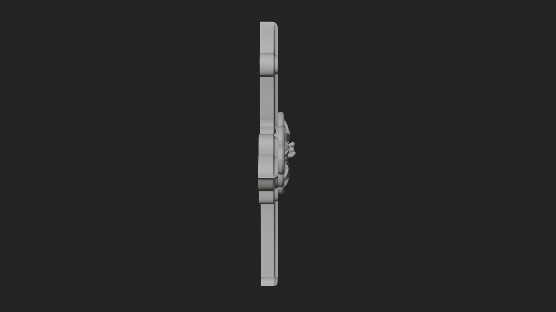 Carved Relief Wall Cross Design 208 3D Print Model 3D Model