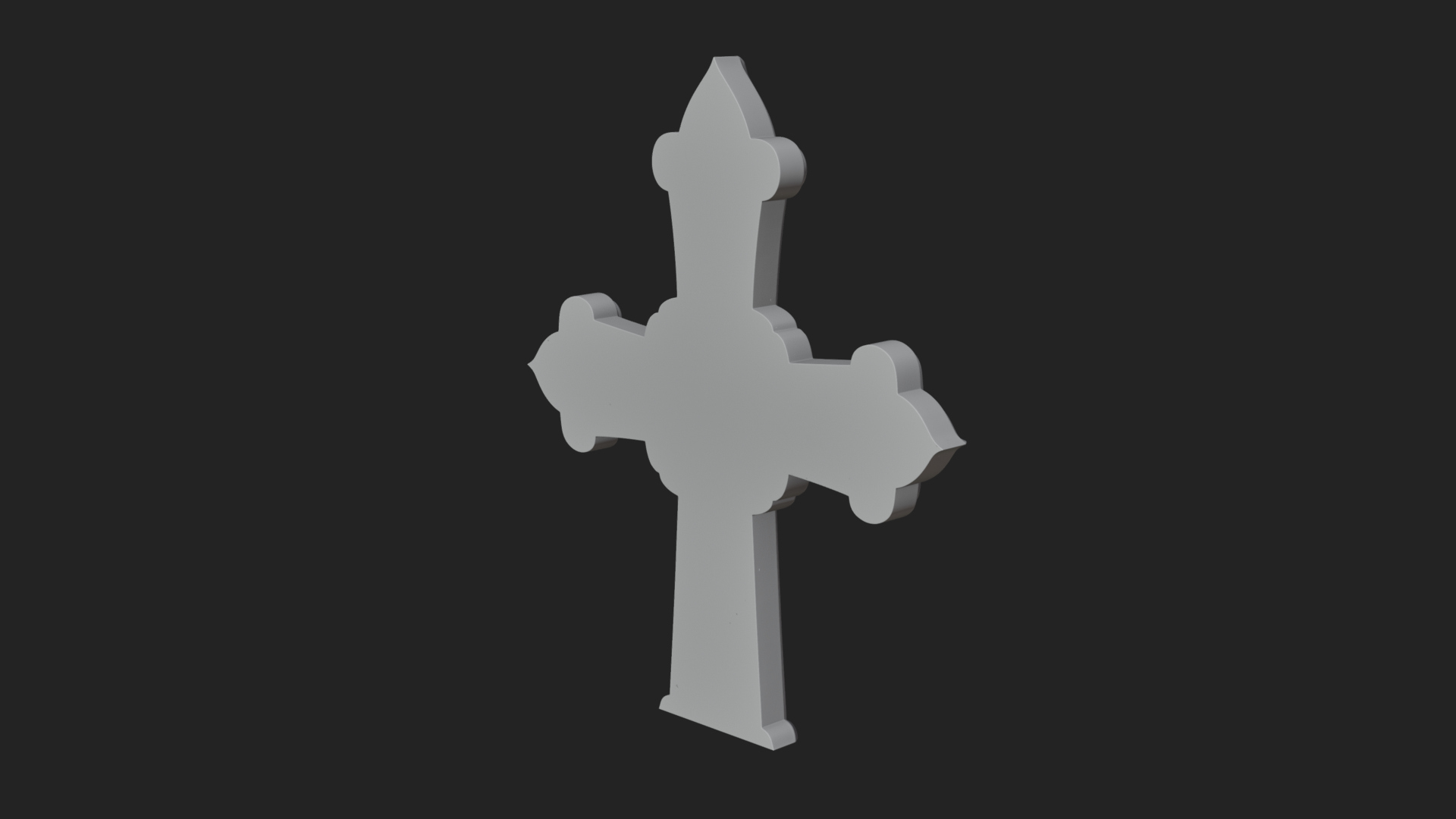 Carved Relief Wall Cross Design 208 3D Print Model 3D Model