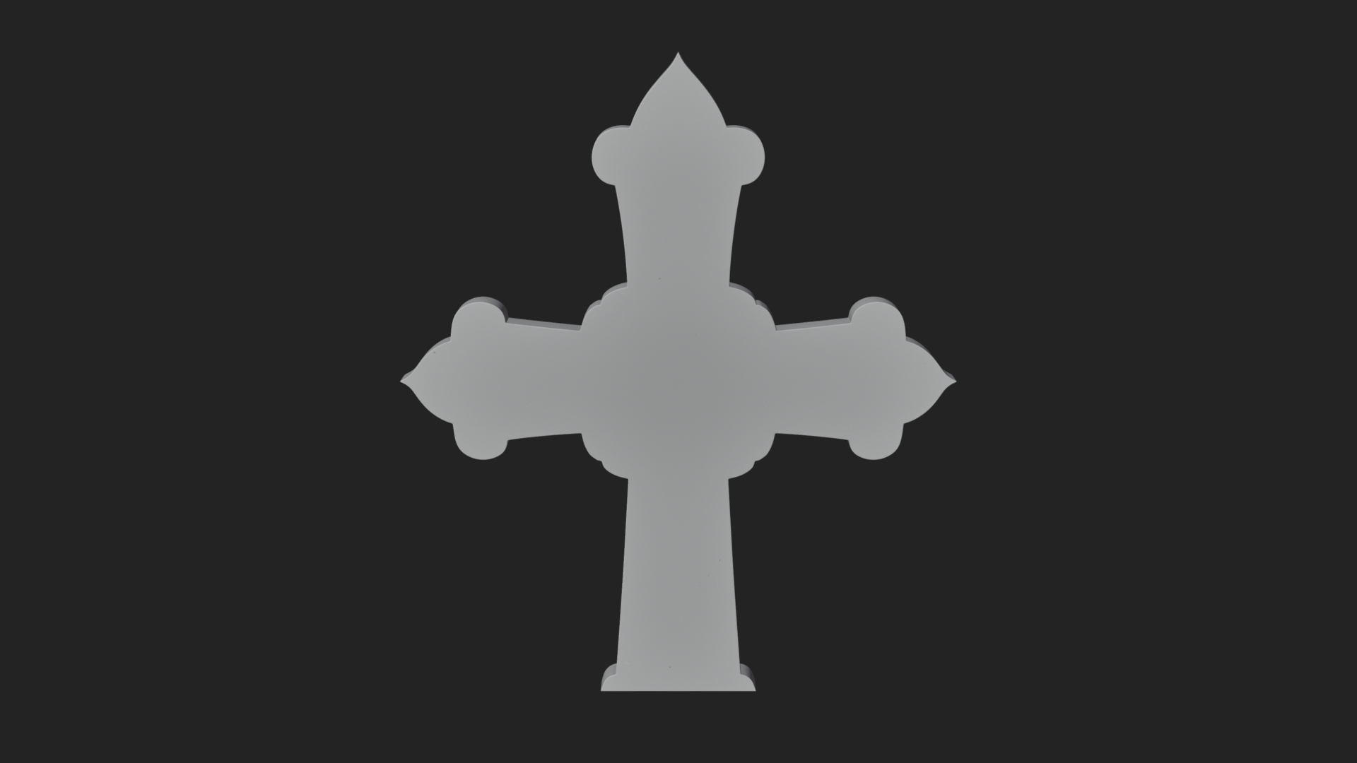 Carved Relief Wall Cross Design 208 3D Print Model 3D Model