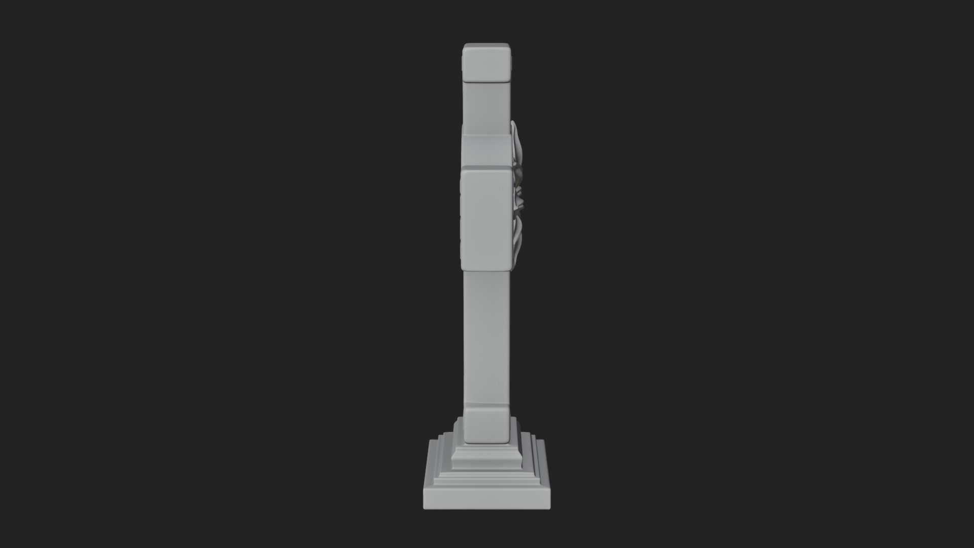 Carved Relief Wall Cross Design 209 3D Print Model 3D Model