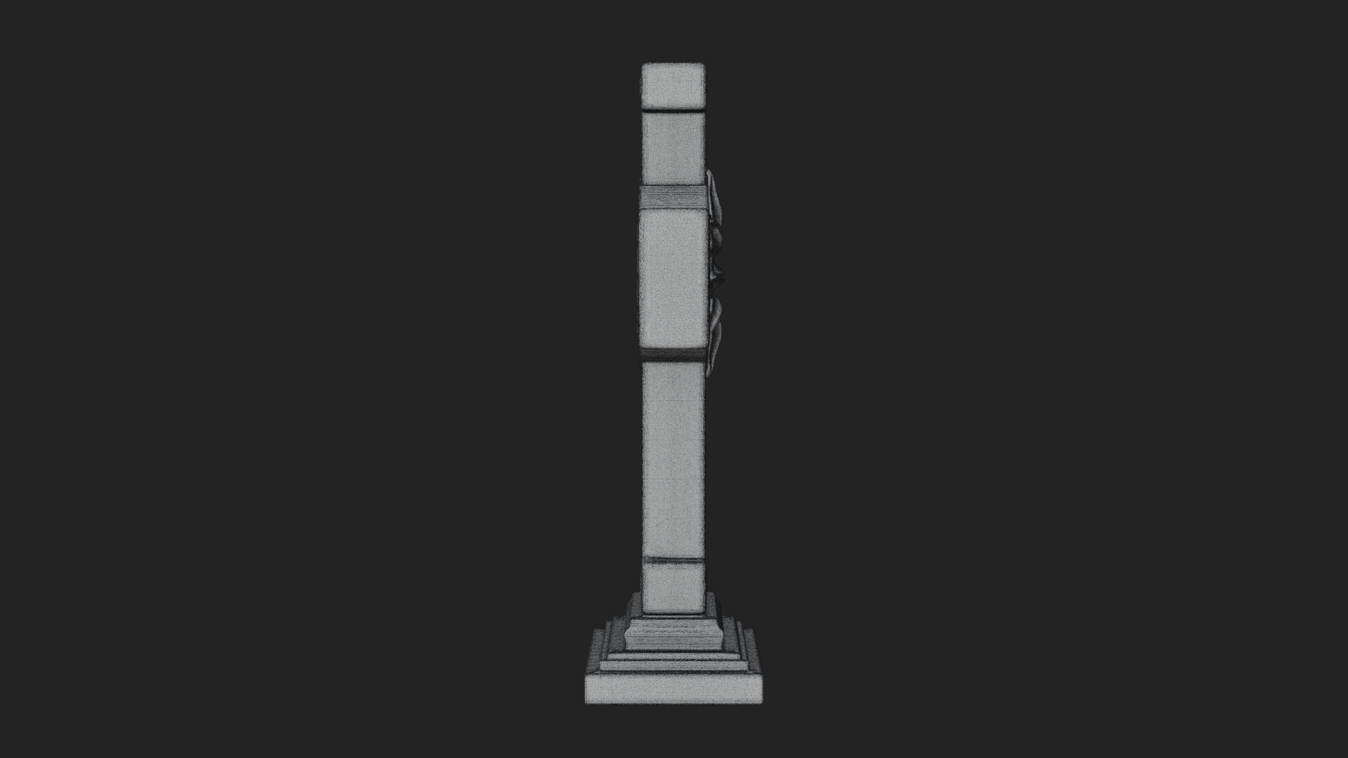 Carved Relief Wall Cross Design 209 3D Print Model 3D Model