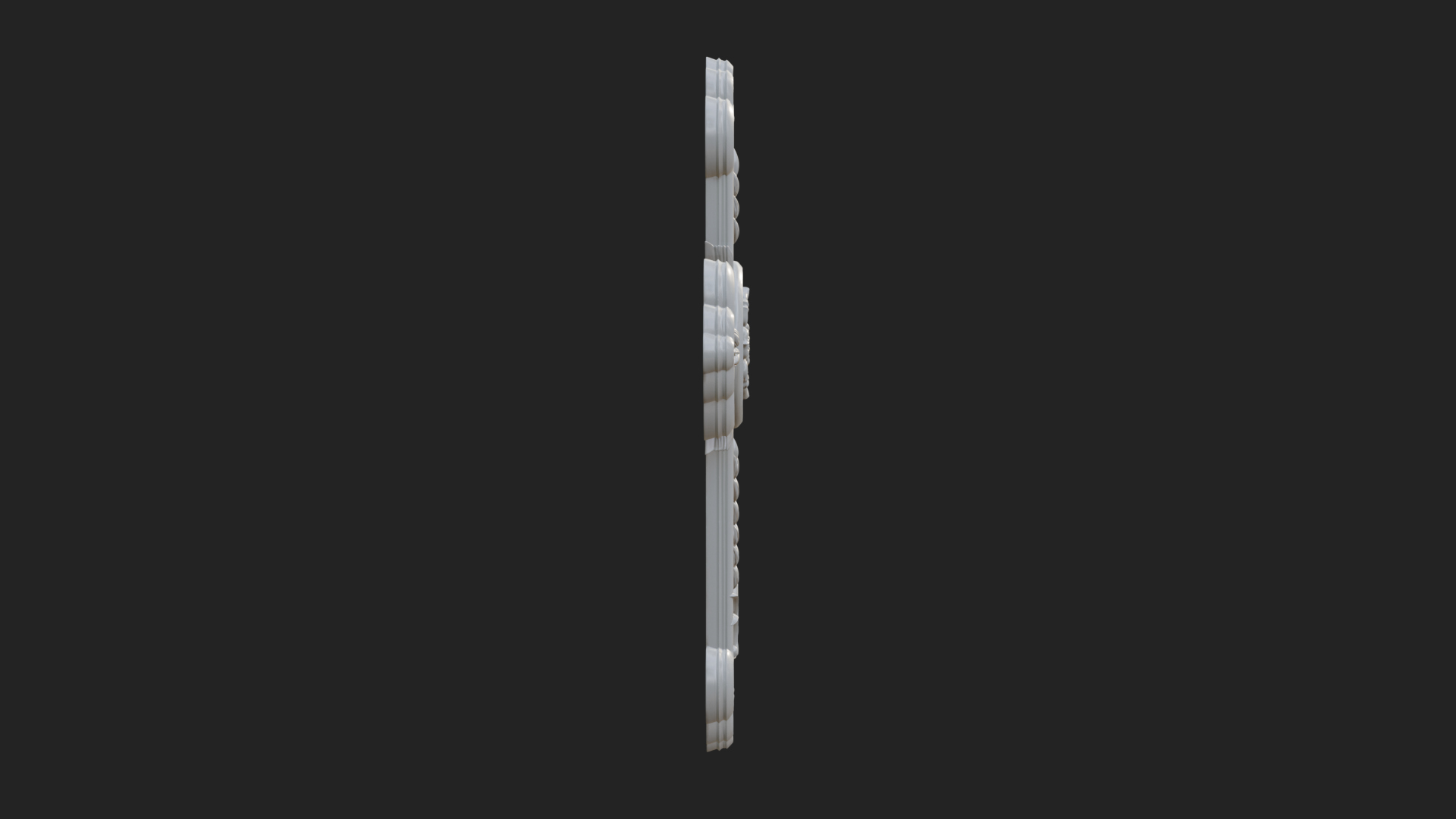 Carved Relief Wall Cross Design 21 3D Print Model 3D Model