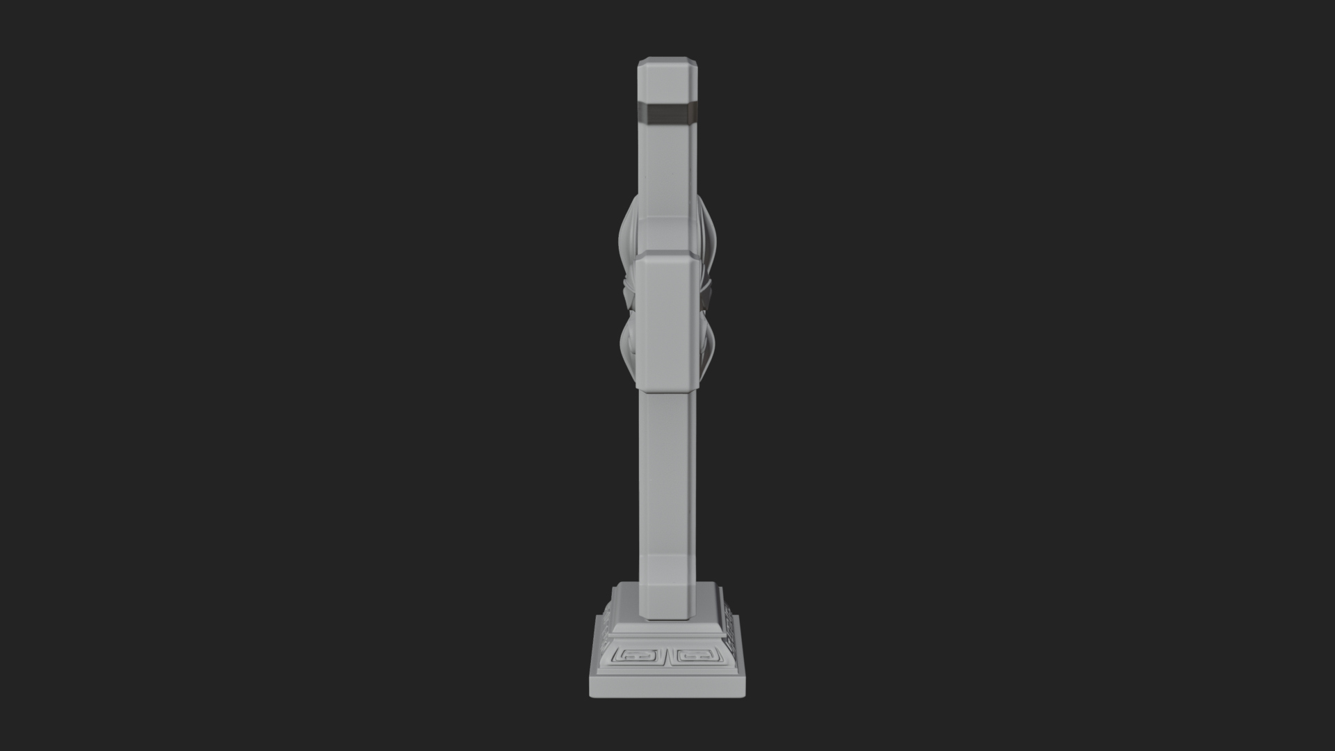 Carved Relief Wall Cross Design 211 3D Print Model 3D Model