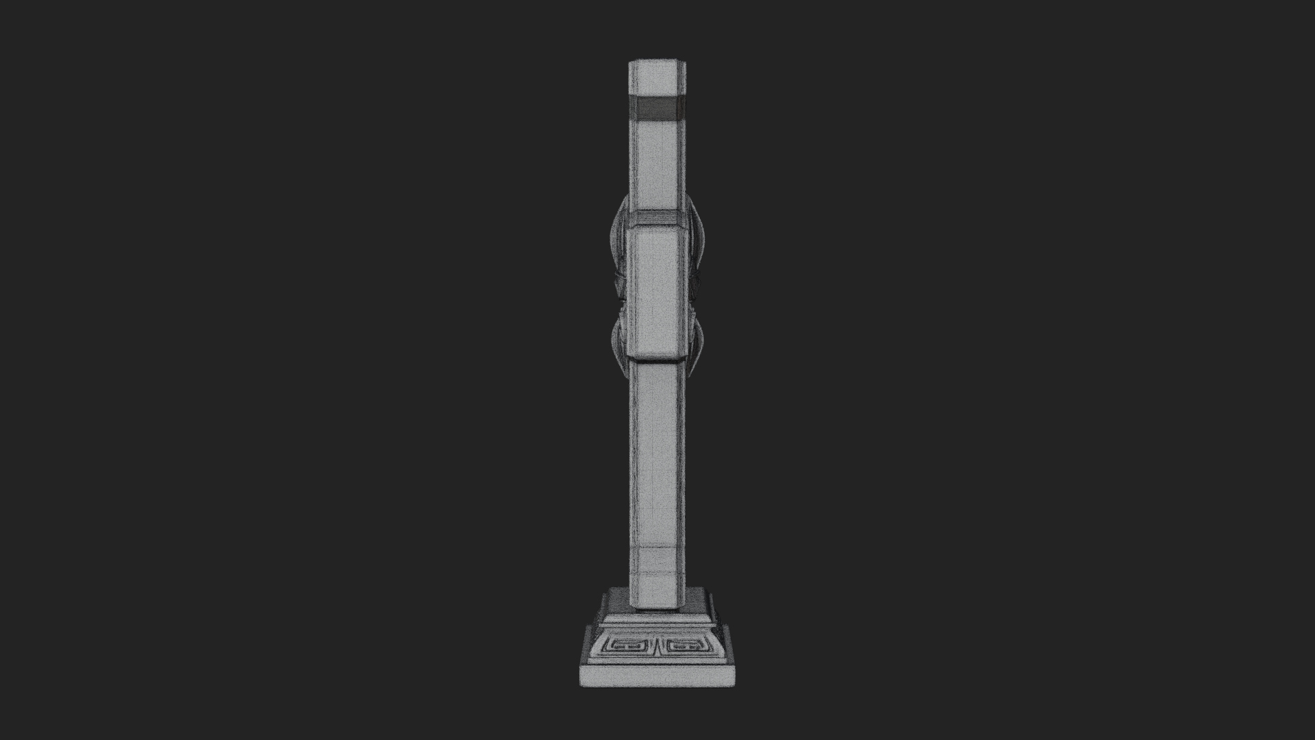 Carved Relief Wall Cross Design 211 3D Print Model 3D Model