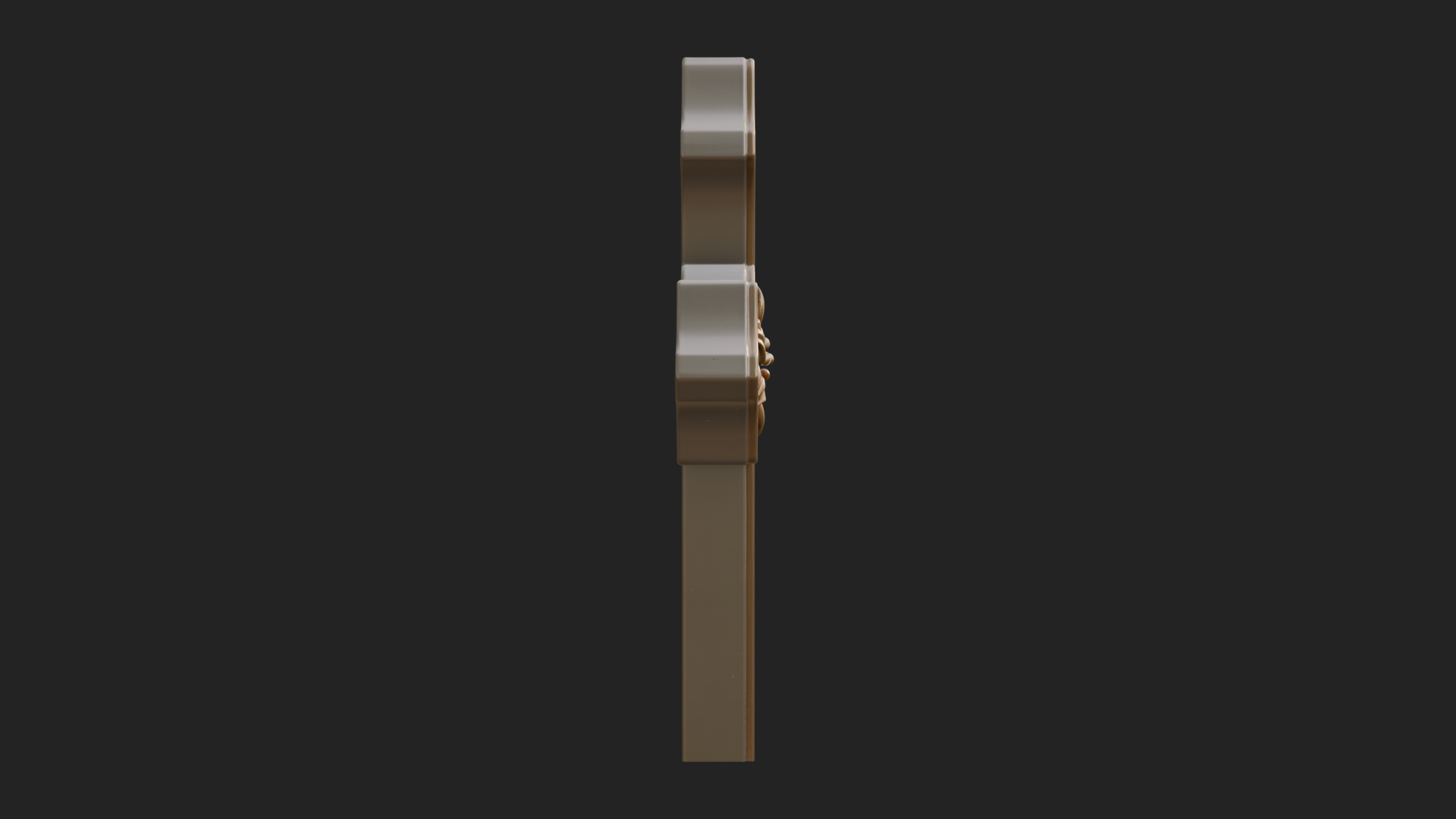 Carved Relief Wall Cross Design 212 3D Print Model 3D Model