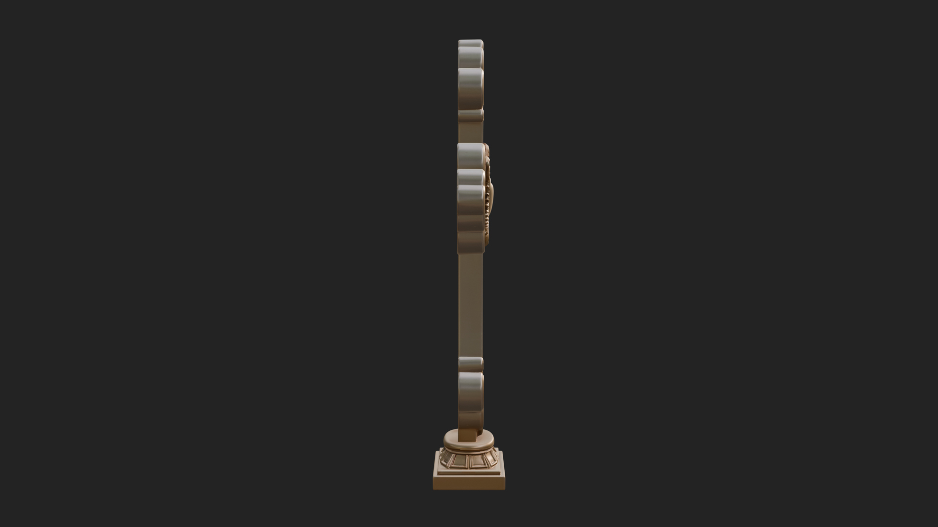 Carved Relief Wall Cross Design 213 3D Print Model 3D Model
