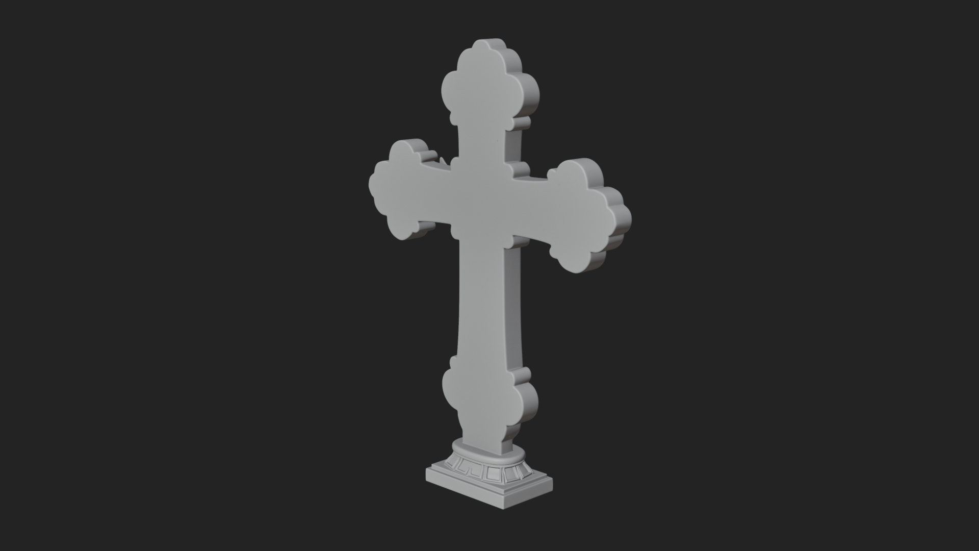 Carved Relief Wall Cross Design 213 3D Print Model 3D Model