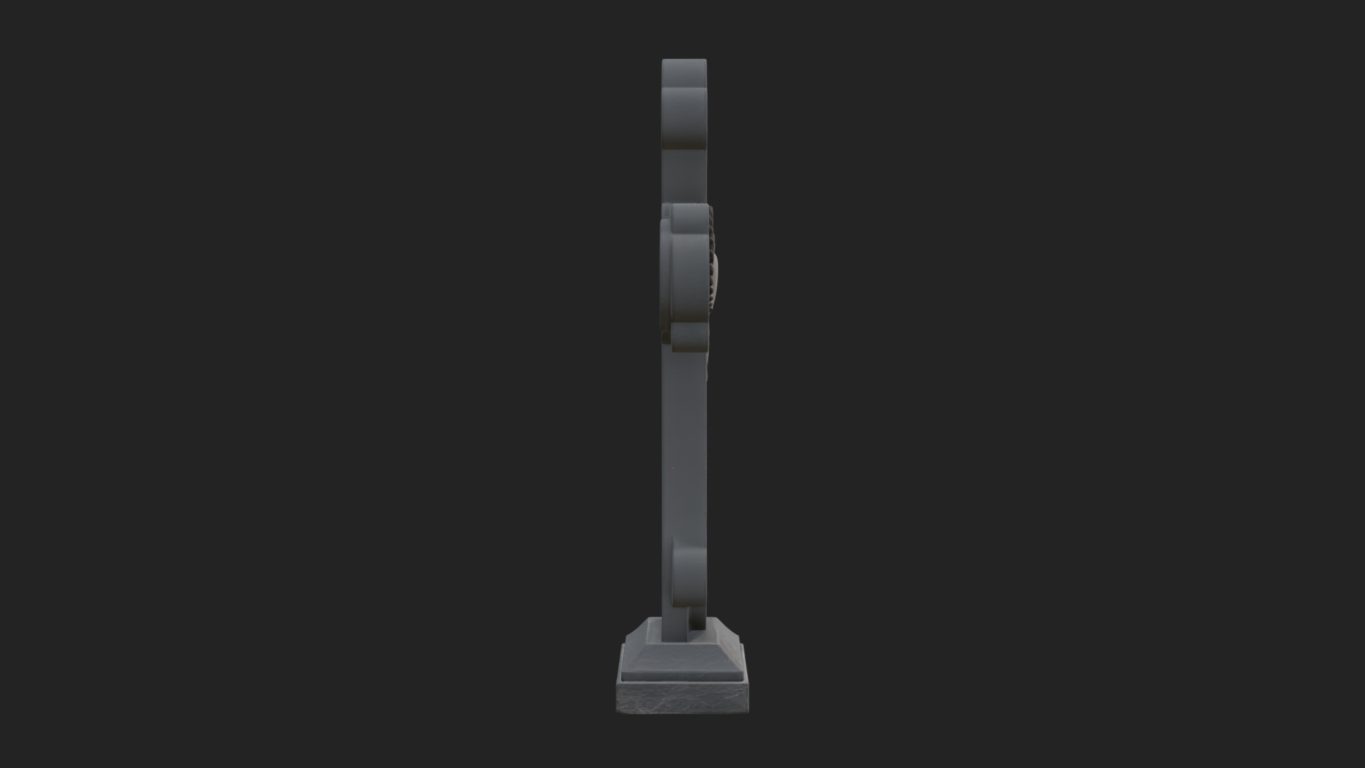 Carved Relief Wall Cross Design 214 3D Print Model 3D Model