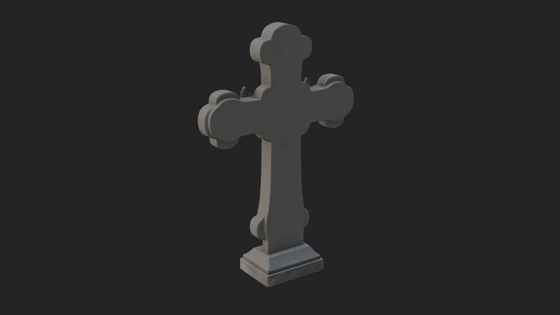Carved Relief Wall Cross Design 214 3D Print Model 3D Model