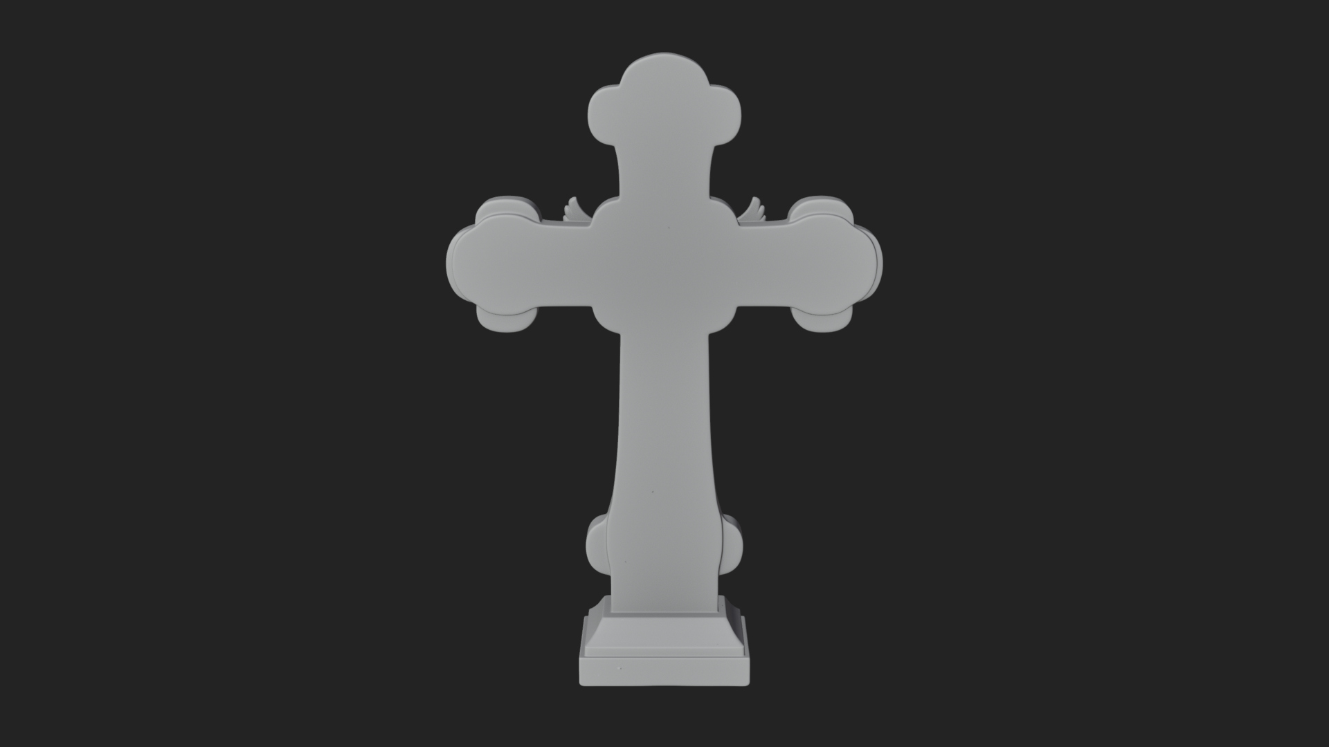 Carved Relief Wall Cross Design 214 3D Print Model 3D Model
