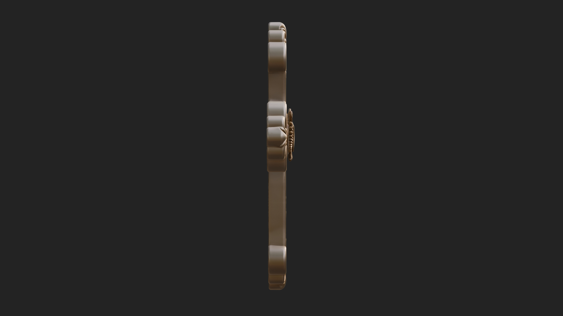 Carved Relief Wall Cross Design 216 3D Print Model 3D Model