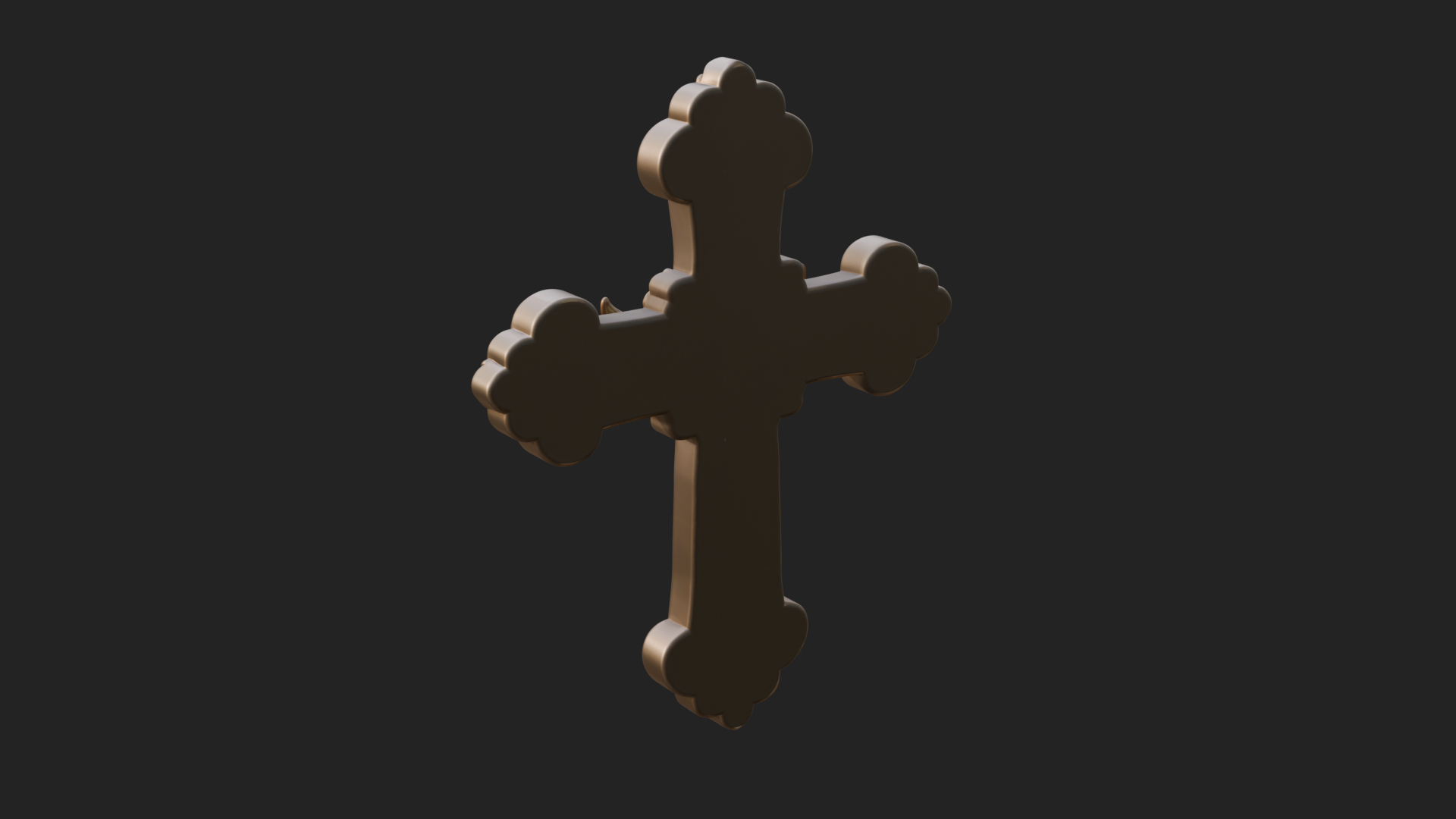 Carved Relief Wall Cross Design 216 3D Print Model 3D Model