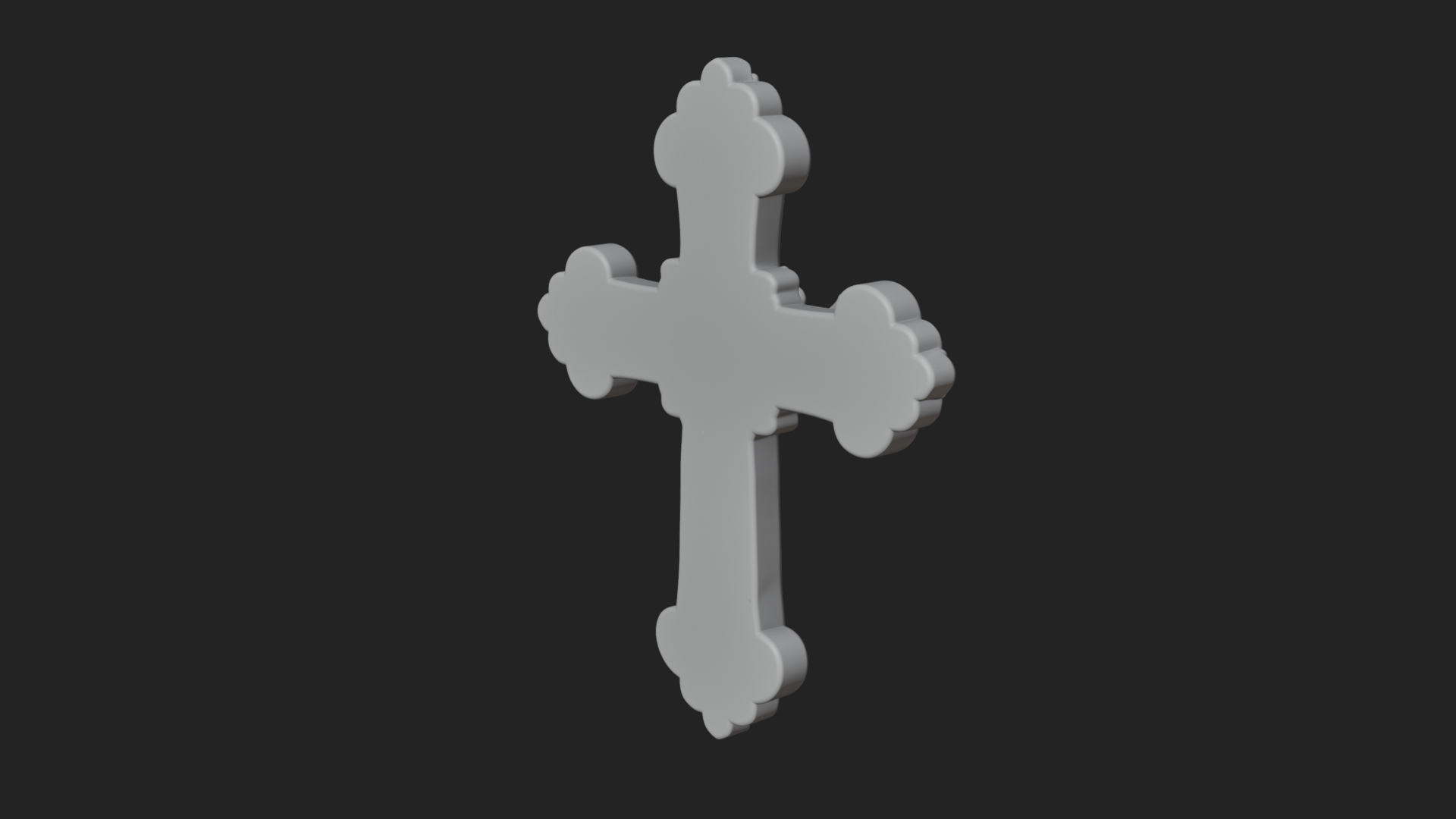 Carved Relief Wall Cross Design 216 3D Print Model 3D Model