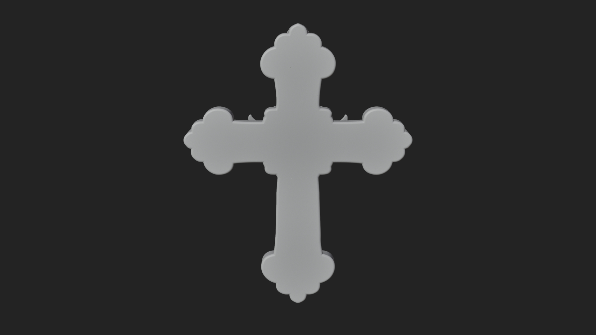 Carved Relief Wall Cross Design 216 3D Print Model 3D Model