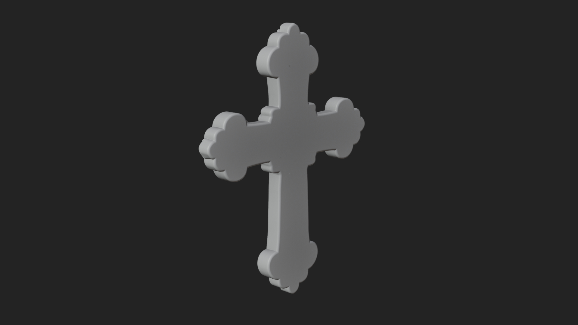 Carved Relief Wall Cross Design 216 3D Print Model 3D Model