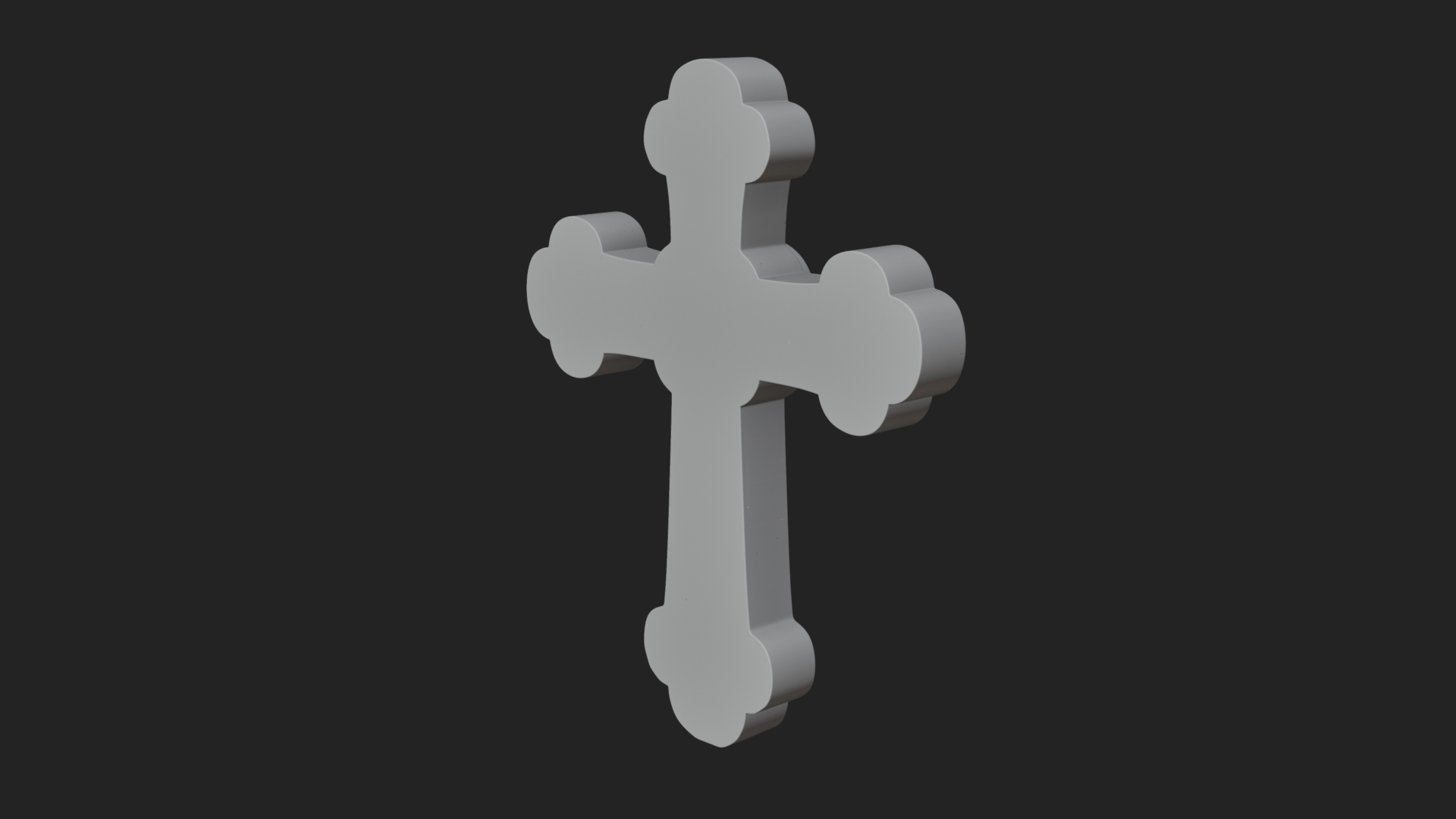 Carved Relief Wall Cross Design 217 3D Print Model 3D Model