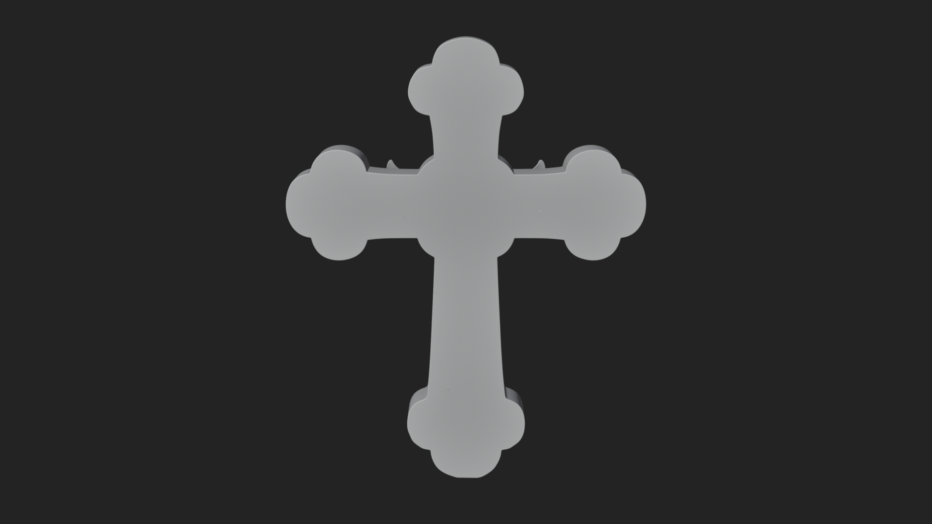 Carved Relief Wall Cross Design 217 3D Print Model 3D Model