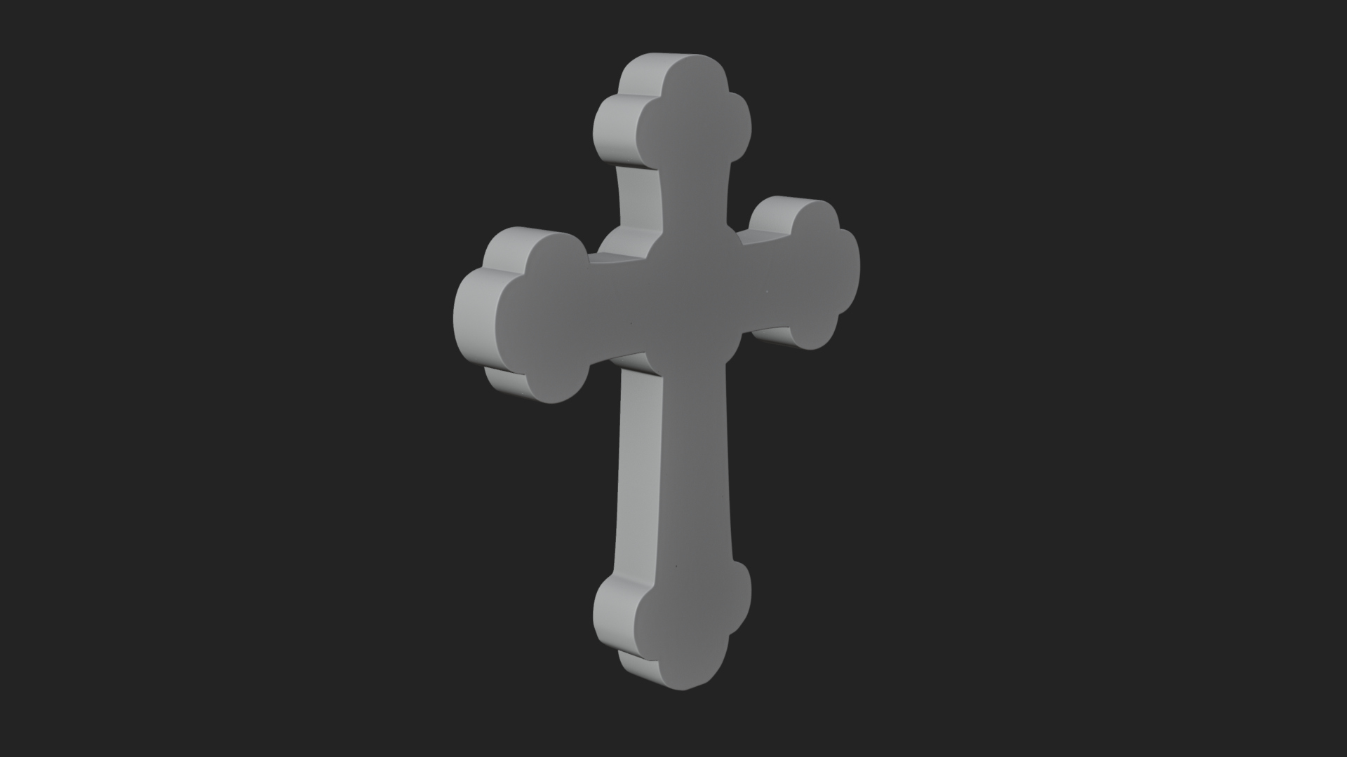 Carved Relief Wall Cross Design 217 3D Print Model 3D Model