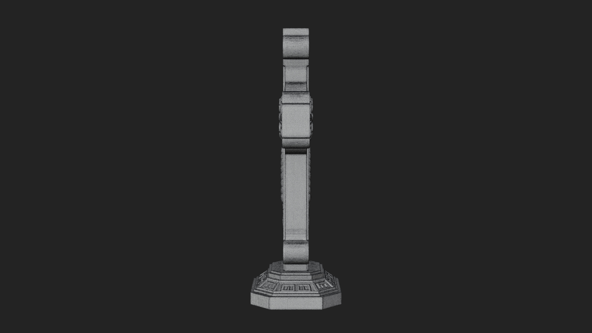 Carved Relief Wall Cross Design 218 3D Print Model 3D Model