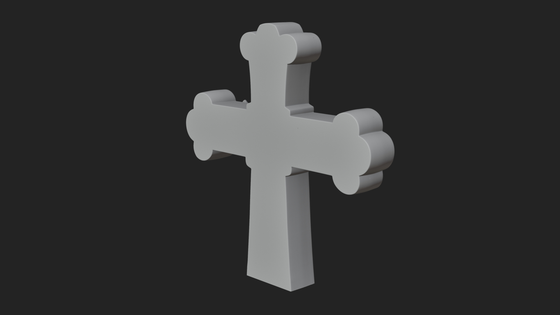 Carved Relief Wall Cross Design 219 3D Print Model 3D Model