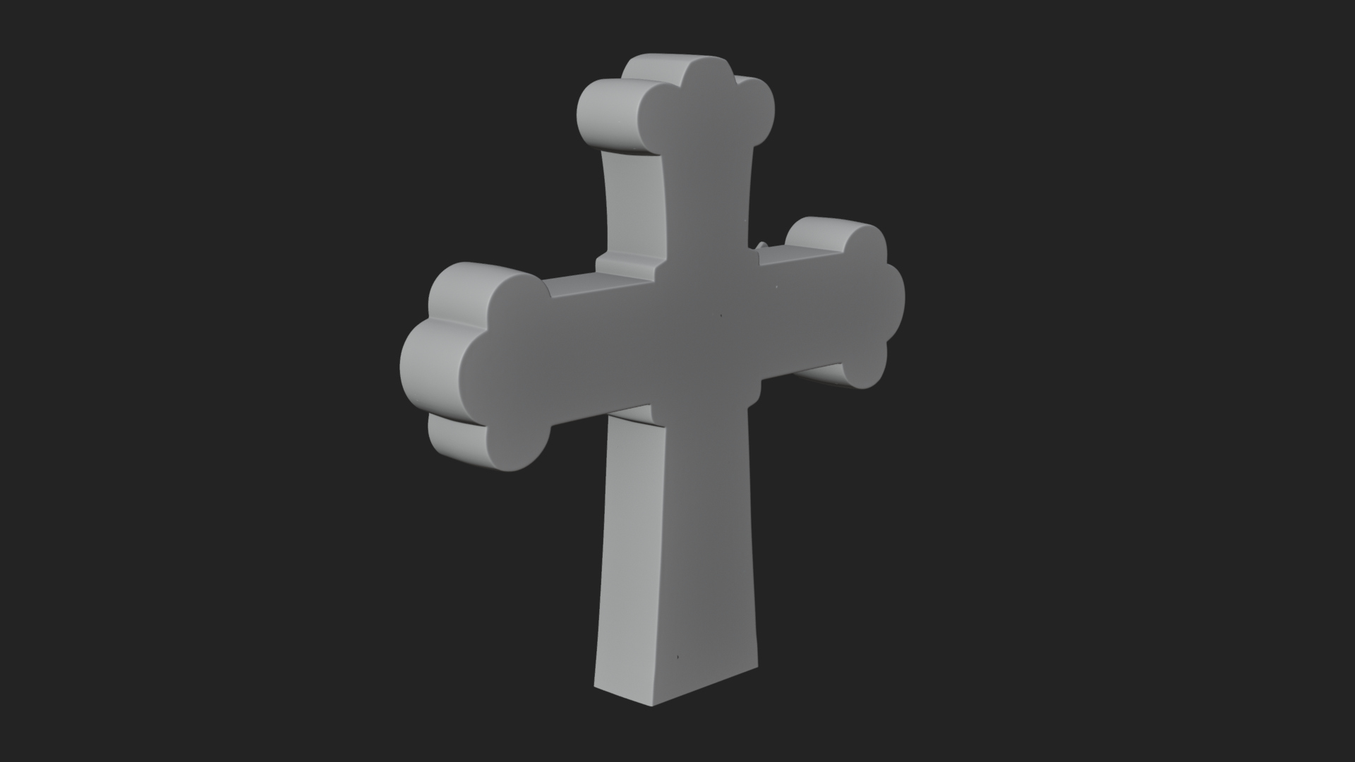 Carved Relief Wall Cross Design 219 3D Print Model 3D Model