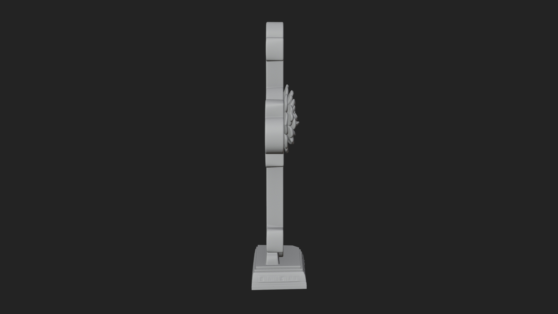 Carved Relief Wall Cross Design 22 3D Print Model 3D Model