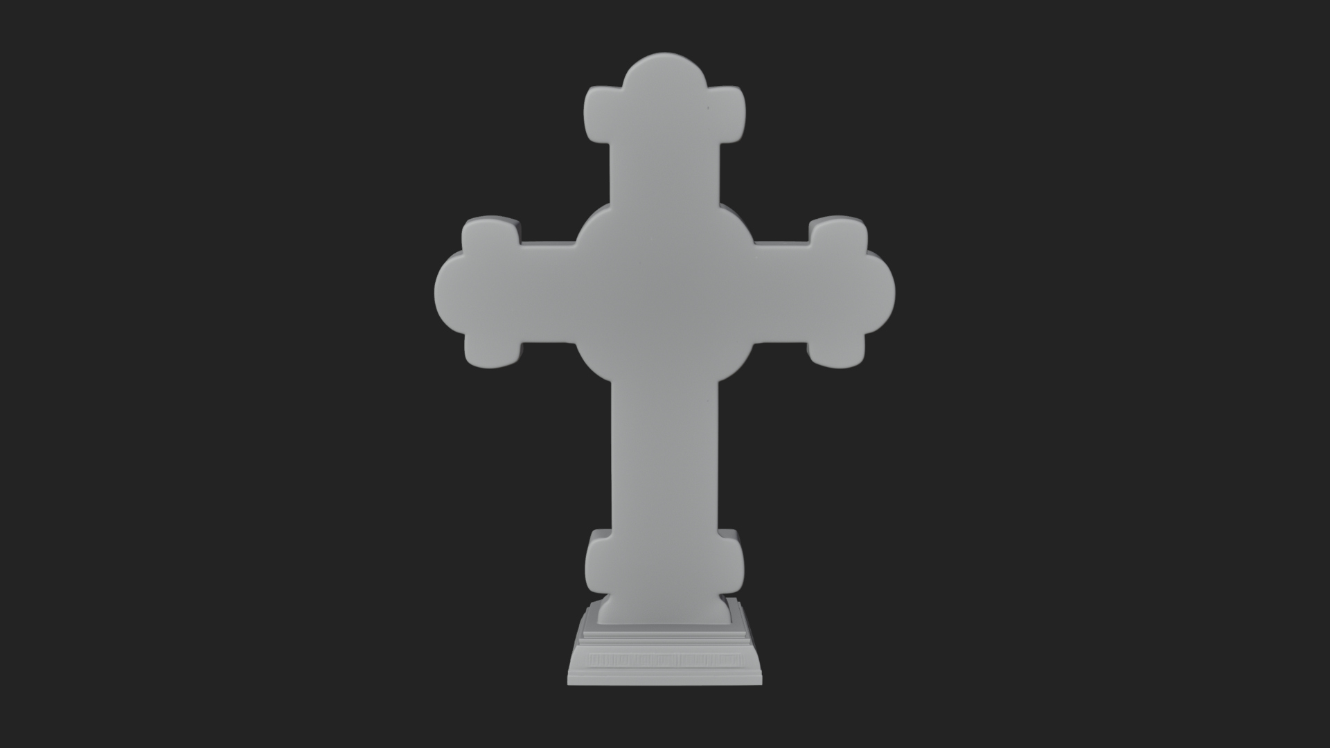 Carved Relief Wall Cross Design 22 3D Print Model 3D Model