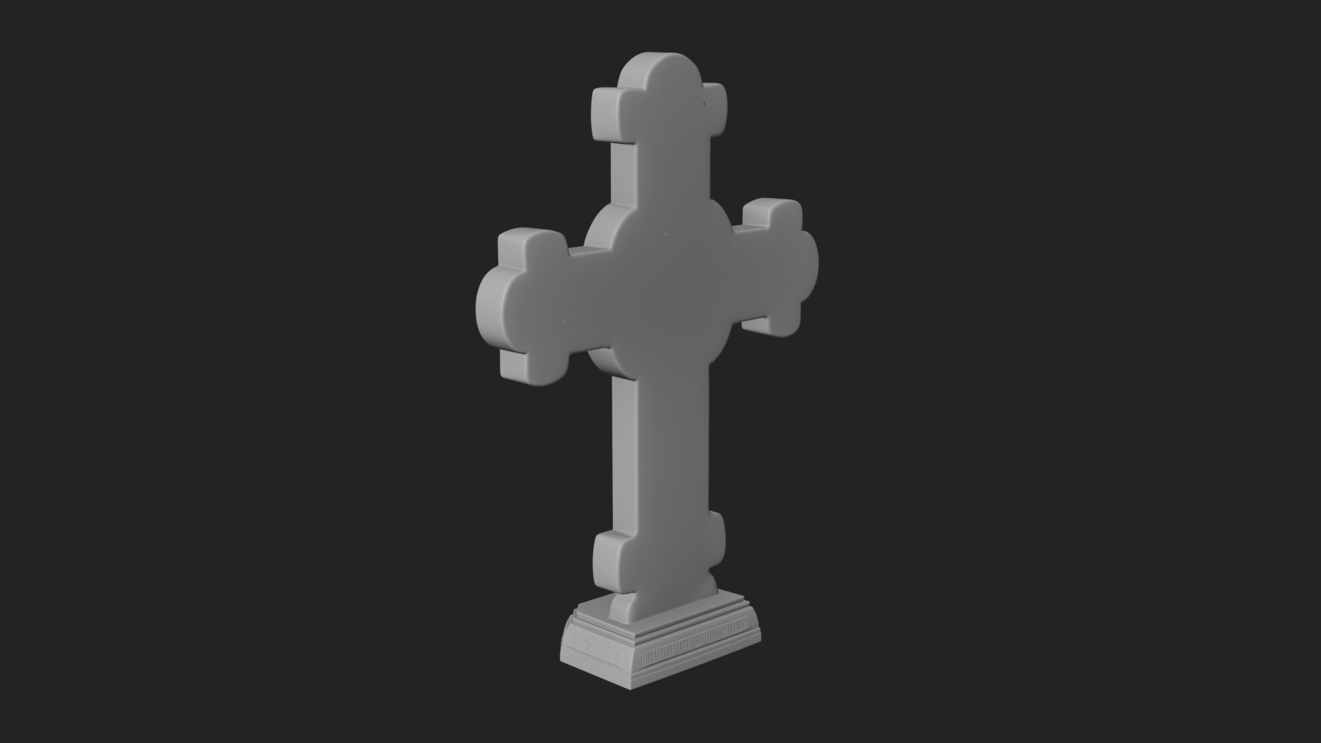 Carved Relief Wall Cross Design 22 3D Print Model 3D Model