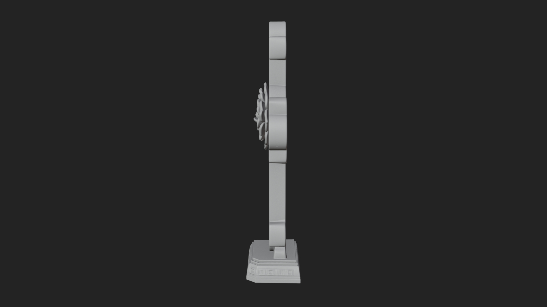 Carved Relief Wall Cross Design 22 3D Print Model 3D Model
