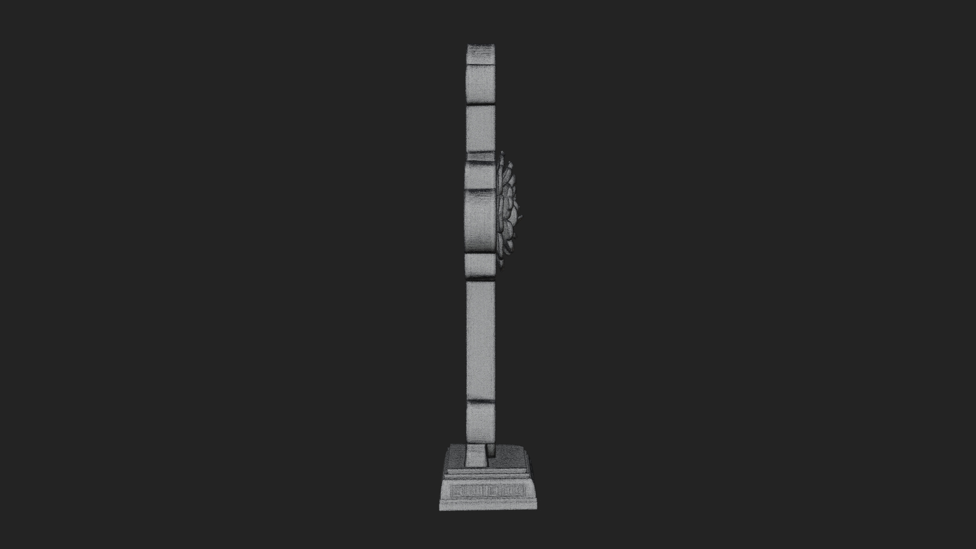 Carved Relief Wall Cross Design 22 3D Print Model 3D Model