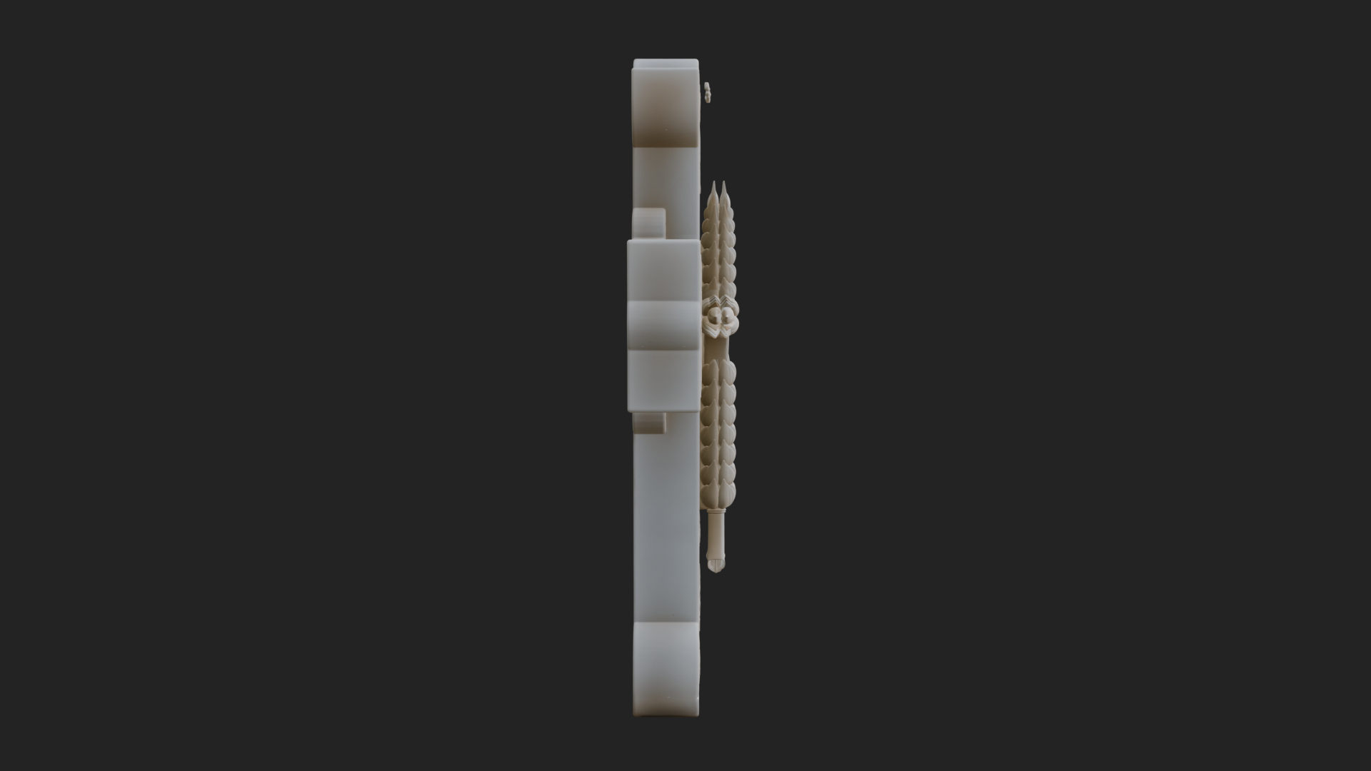 Carved Relief Wall Cross Design 220 3D Print Model 3D Model