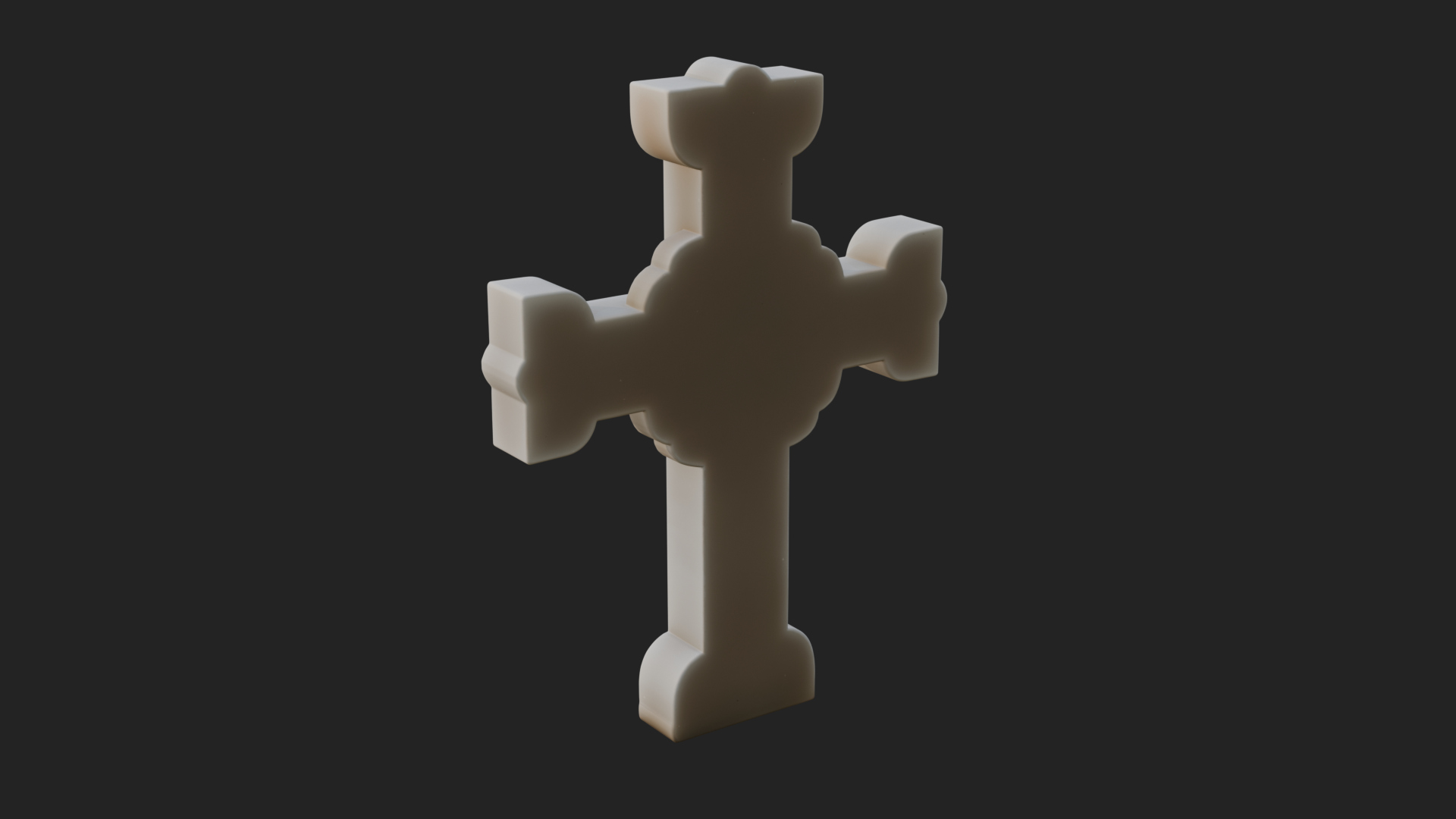 Carved Relief Wall Cross Design 220 3D Print Model 3D Model
