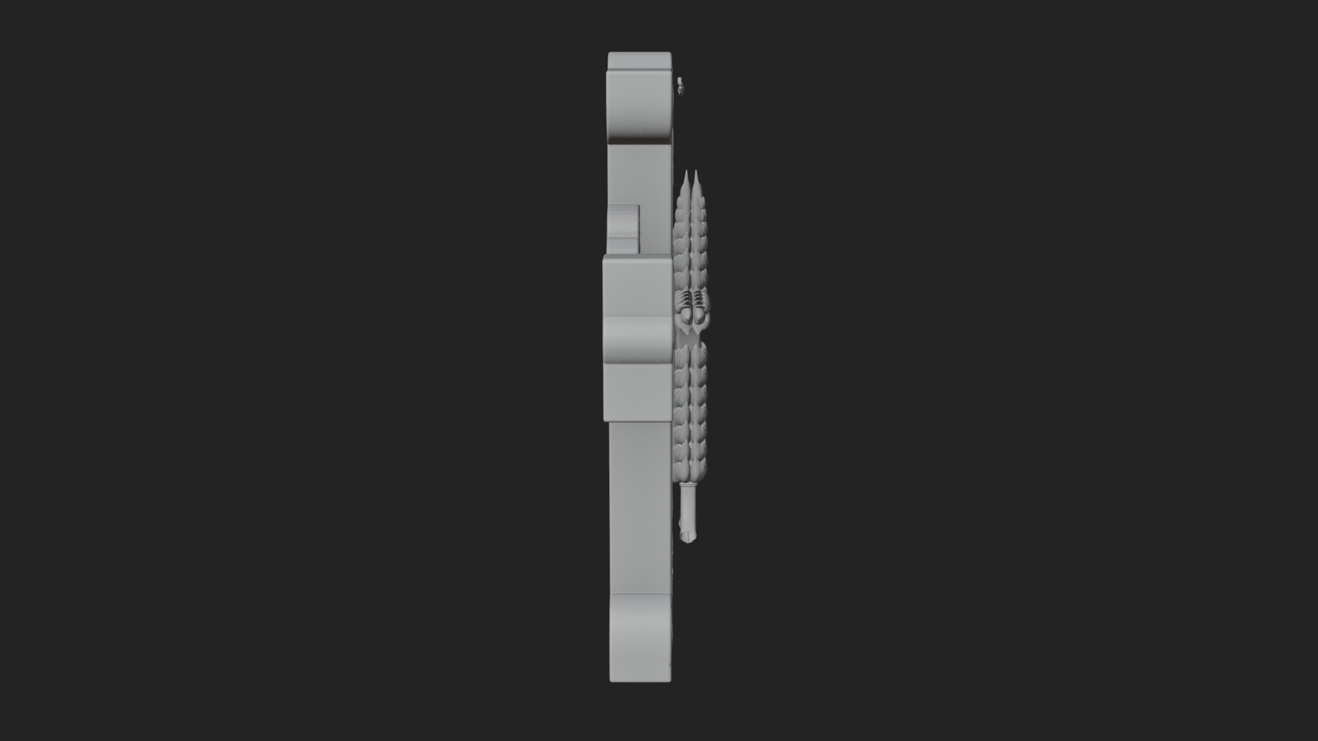 Carved Relief Wall Cross Design 220 3D Print Model 3D Model