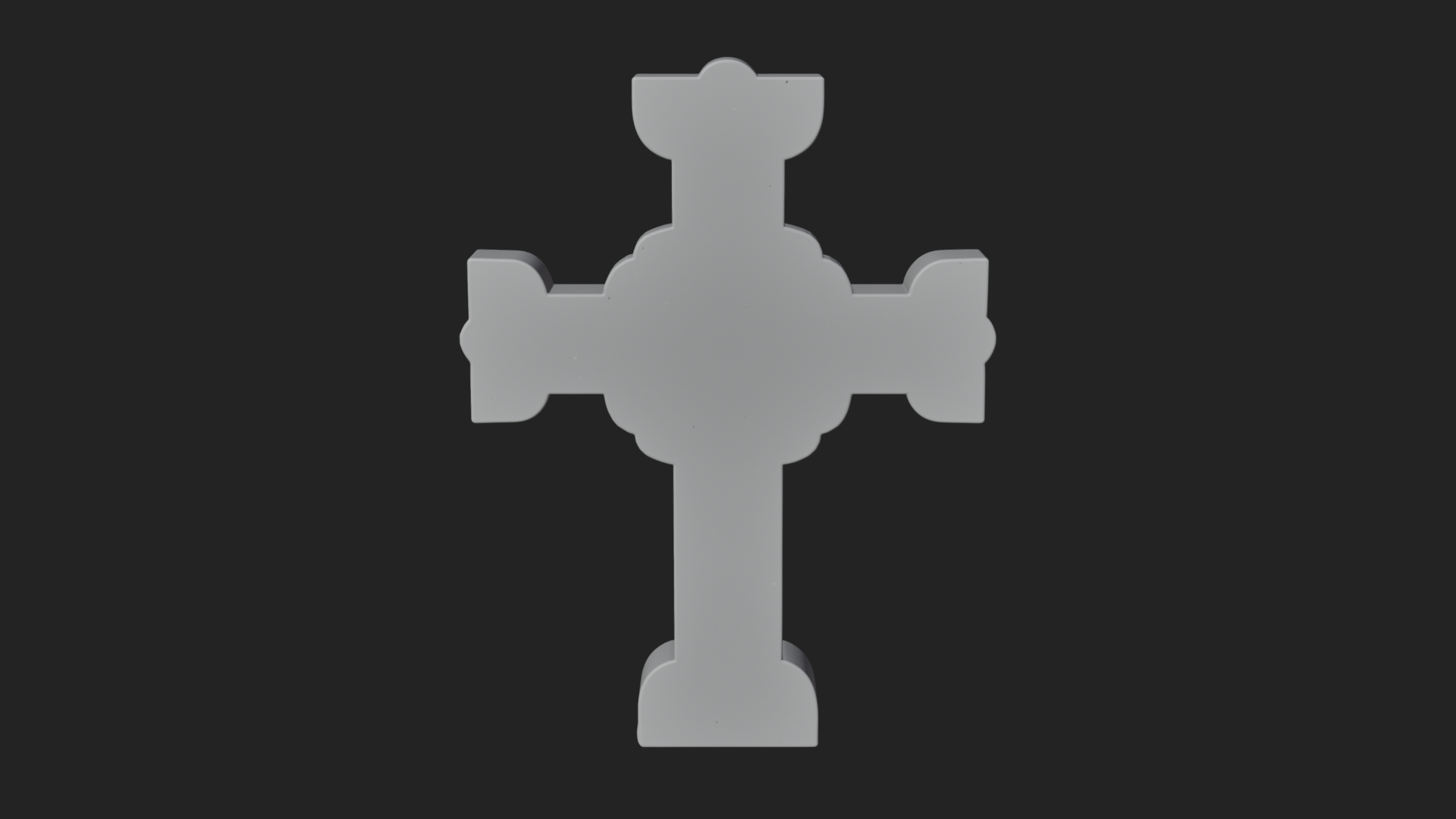 Carved Relief Wall Cross Design 220 3D Print Model 3D Model