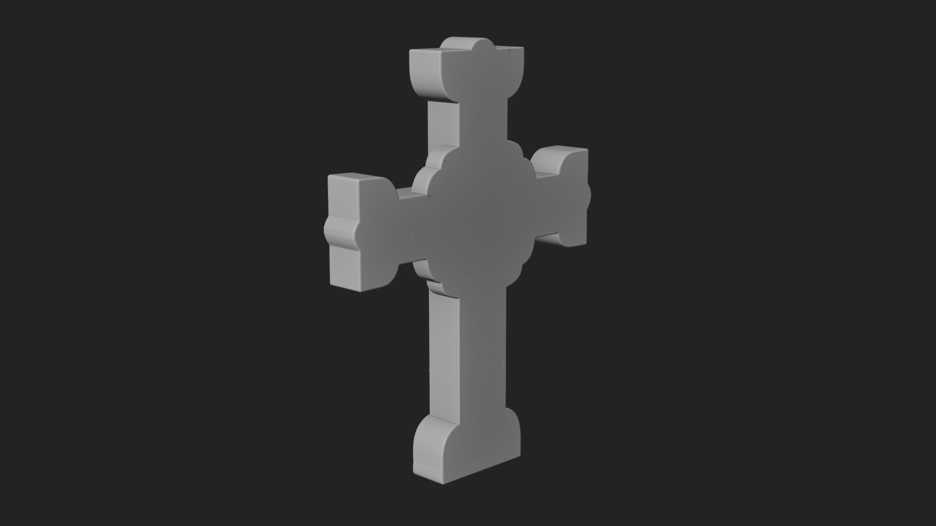 Carved Relief Wall Cross Design 220 3D Print Model 3D Model