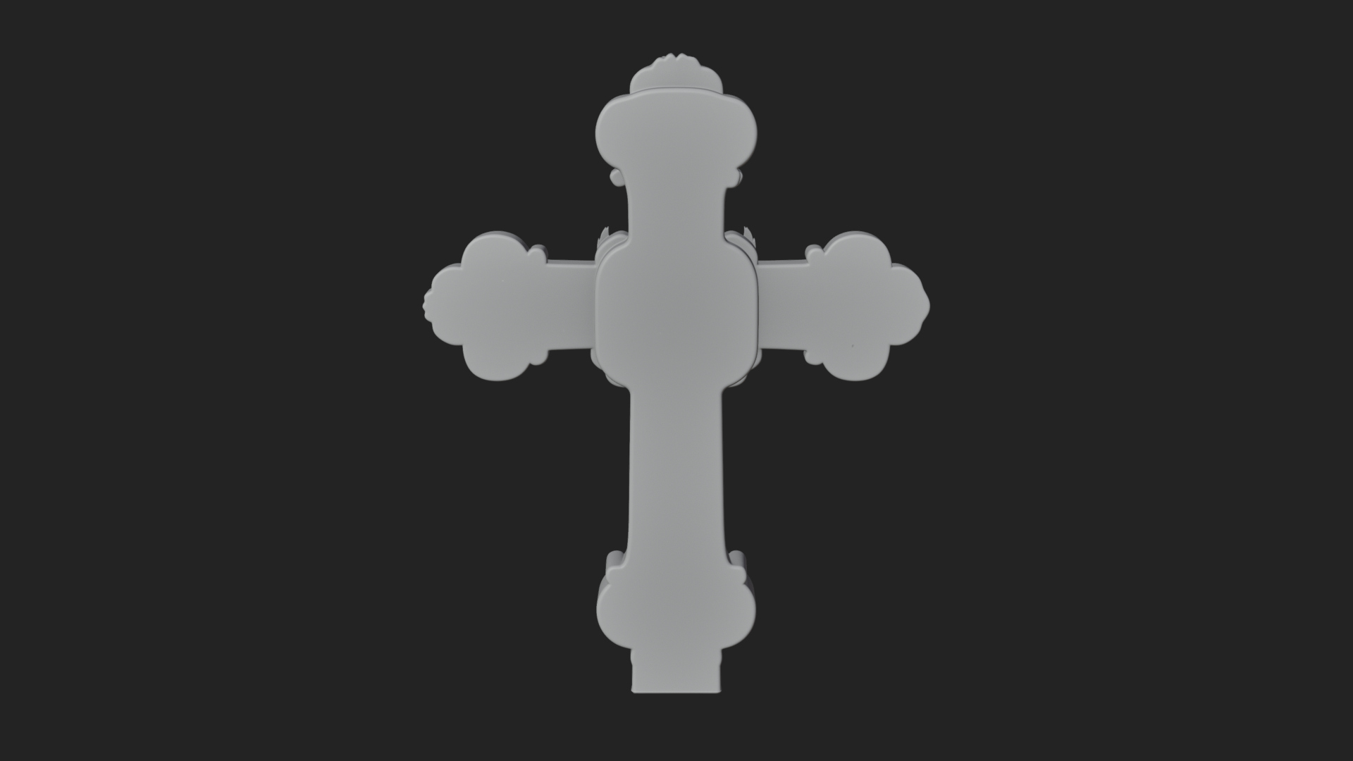 Carved Relief Wall Cross Design 221 3D Print Model 3D Model