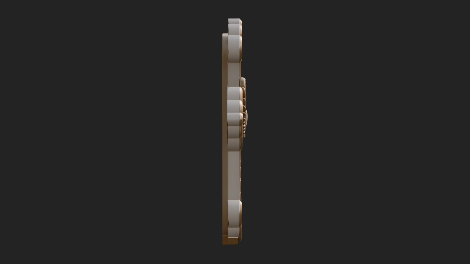 Carved Relief Wall Cross Design 223 3D Print Model 3D Model