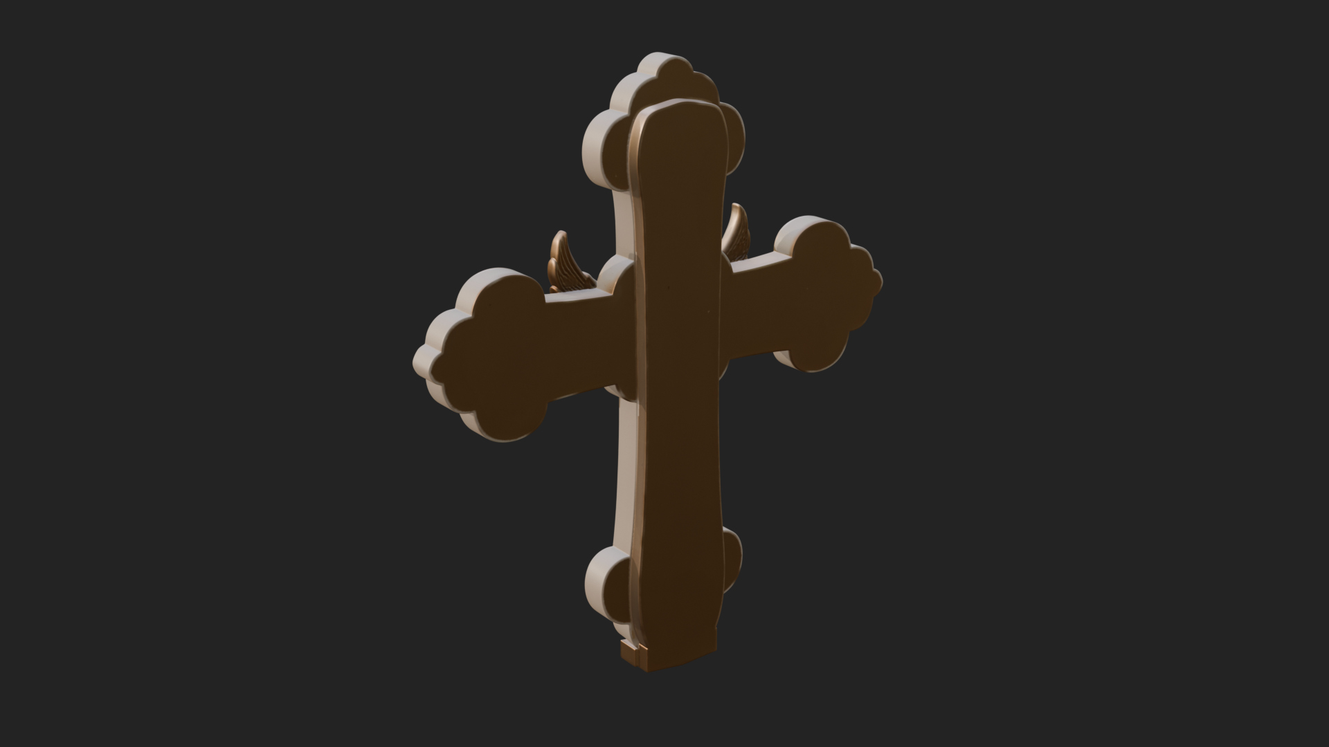 Carved Relief Wall Cross Design 223 3D Print Model 3D Model
