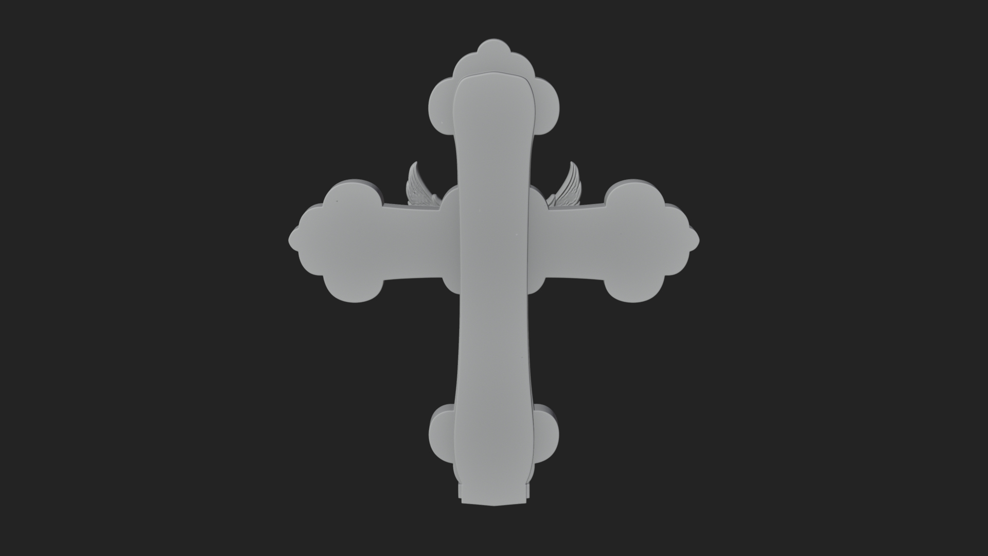 Carved Relief Wall Cross Design 223 3D Print Model 3D Model