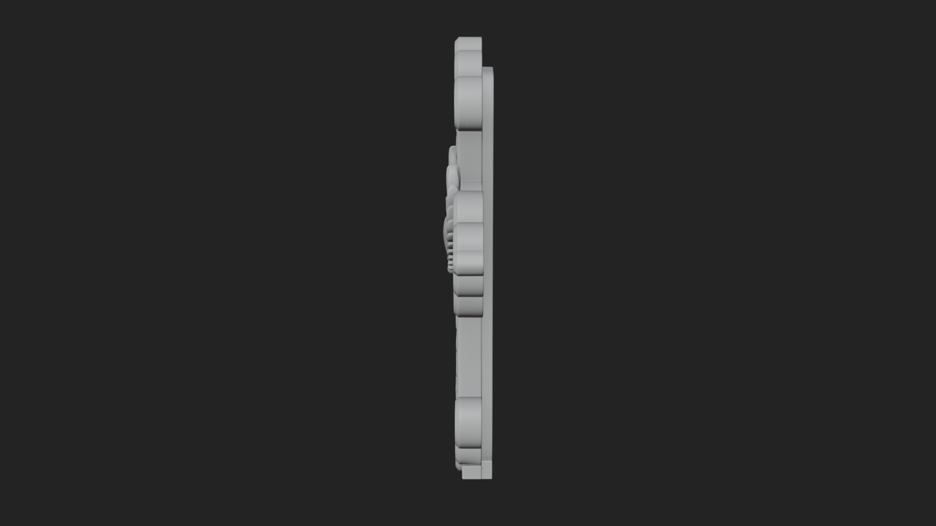 Carved Relief Wall Cross Design 223 3D Print Model 3D Model