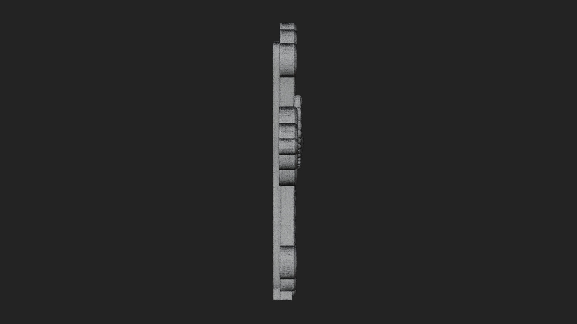 Carved Relief Wall Cross Design 223 3D Print Model 3D Model