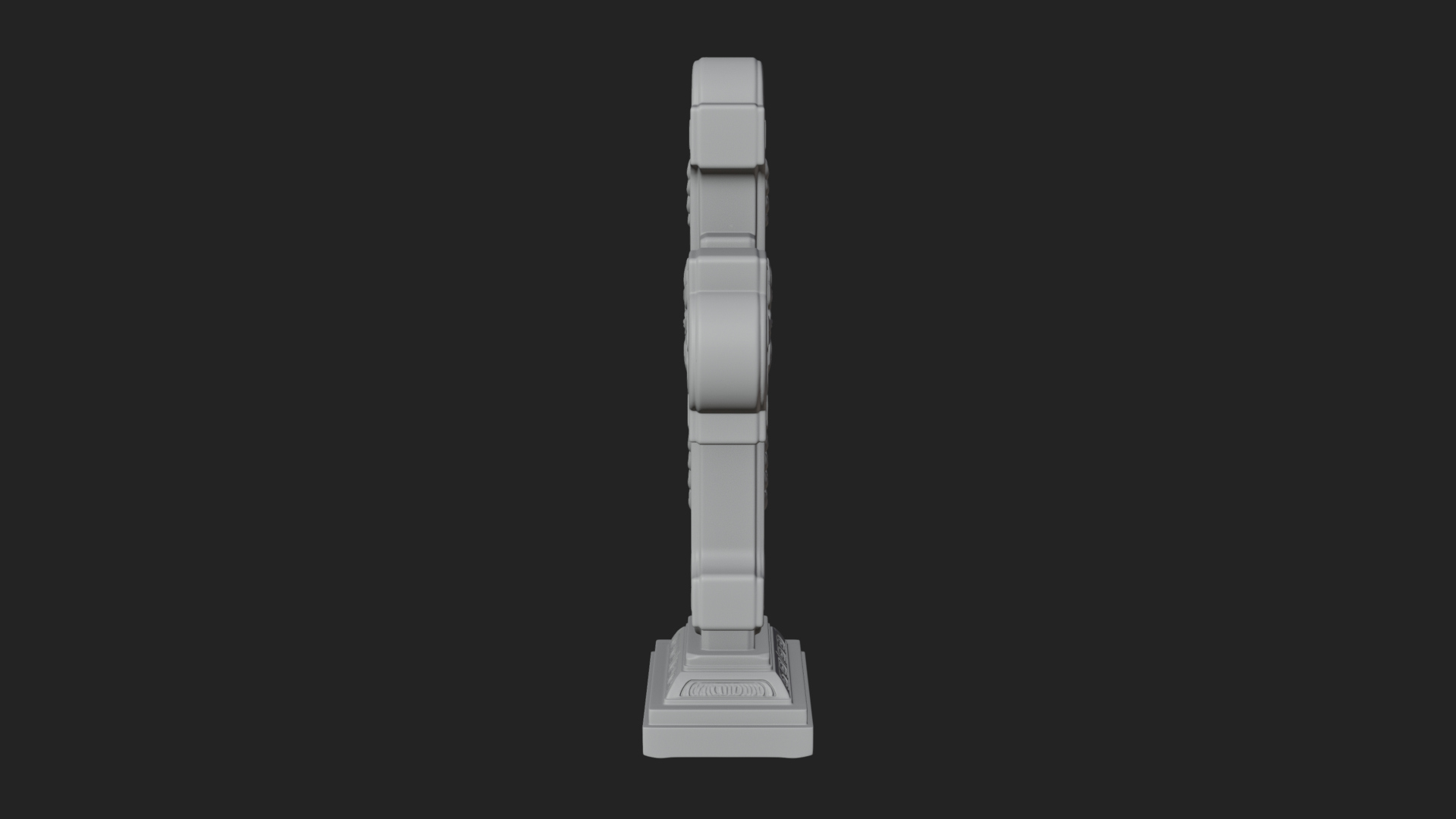 Carved Relief Wall Cross Design 224 3D Print Model 3D Model