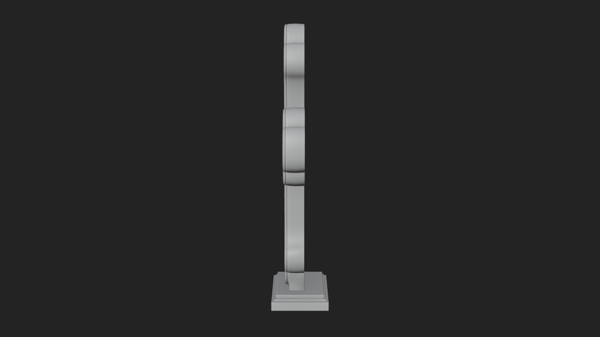 Carved Relief Wall Cross Design 225 3D Print Model 3D Model