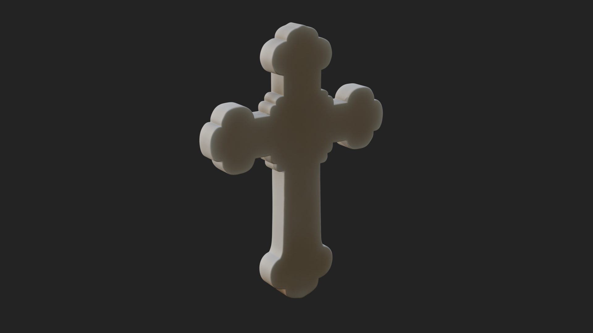 Carved Relief Wall Cross Design 226 3D Print Model 3D Model